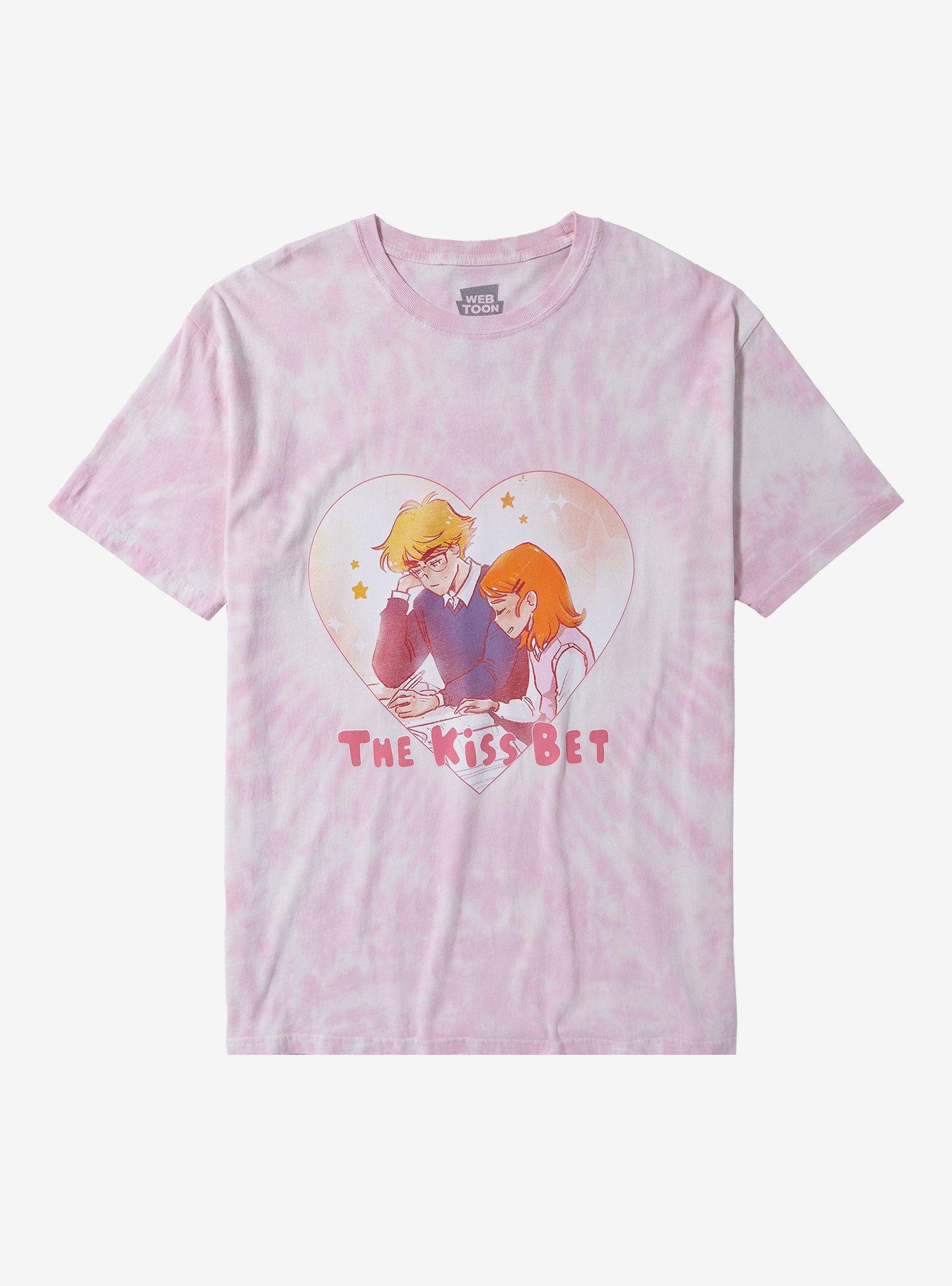 The Kiss Bet Oliver & Sara Heart Tie-Dye T-Shirt | Trending Graphic Tee For Fans