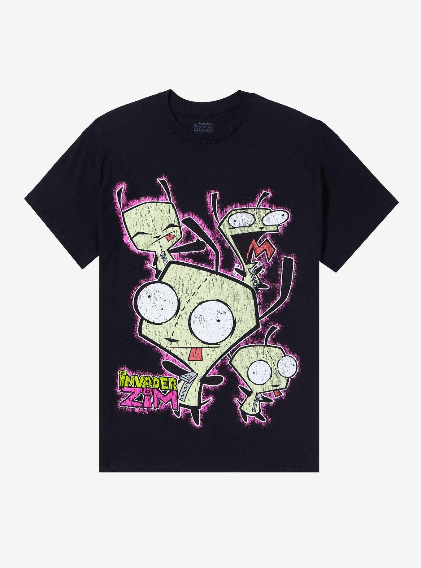 Invader Zim GIR Distressed Collage T-Shirt | Trending Graphic Tee For Fans