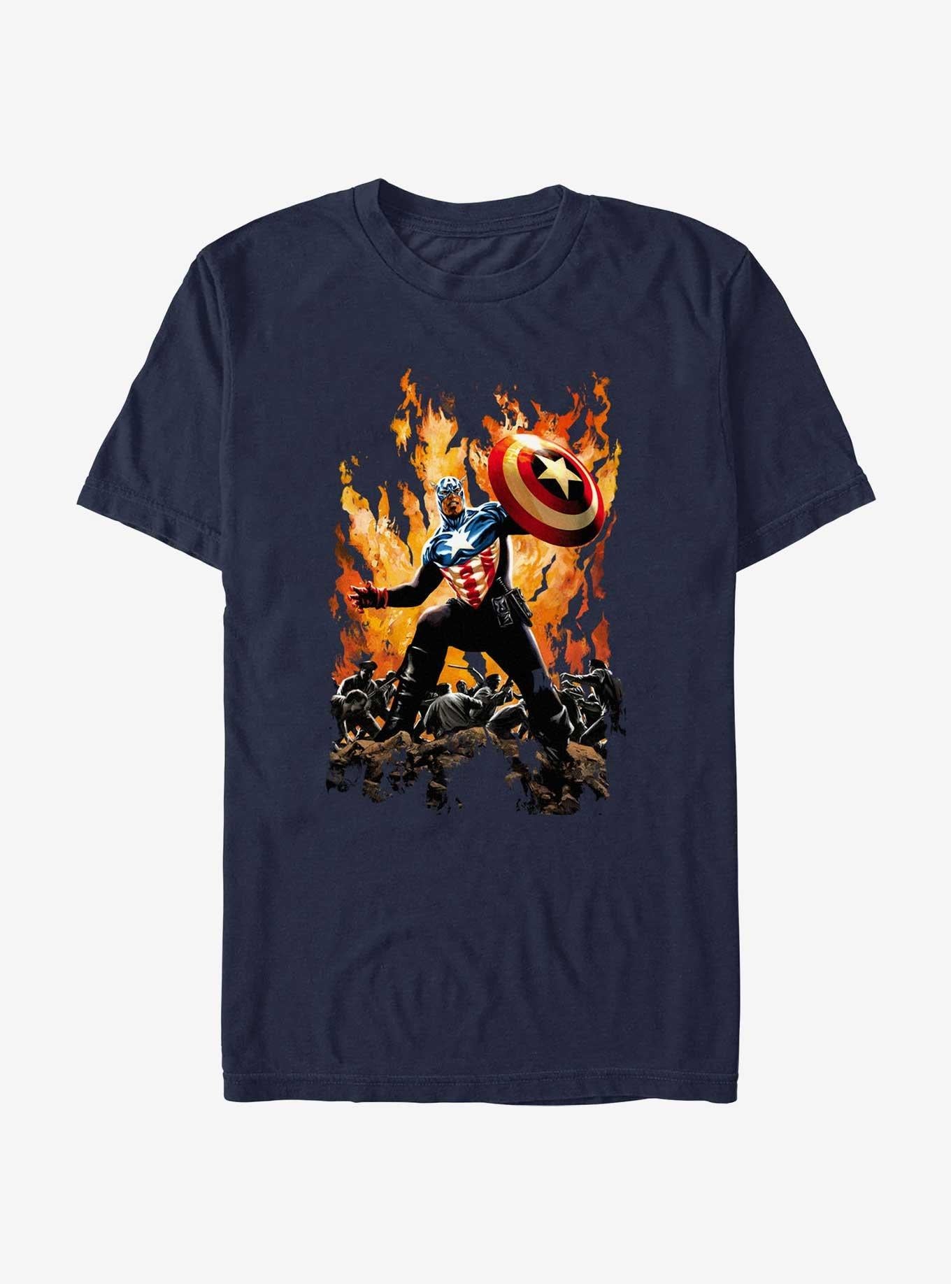 Marvel Captain America Riot T-Shirt | Trending Graphic Tee For Fans