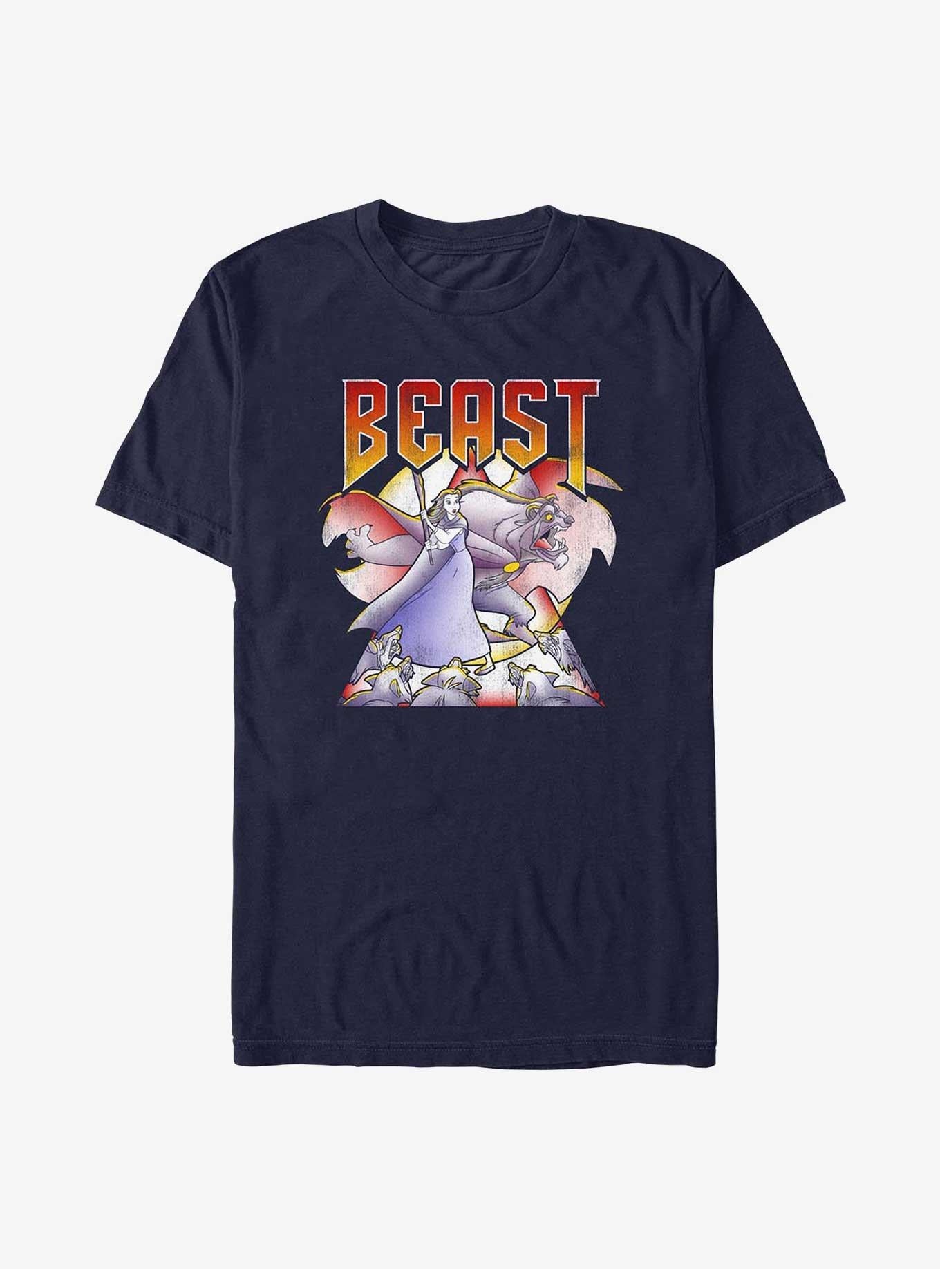 Disney Beauty and the Beast Battling Wolves T-Shirt | Trending Graphic Tee For Fans