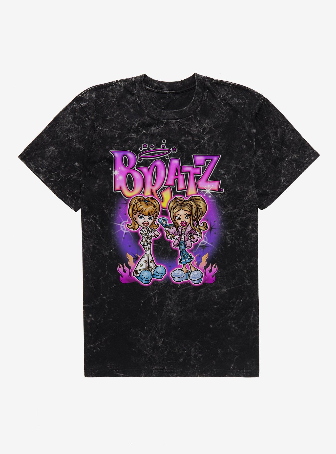 Bratz Passion Flames Mineral Wash T-Shirt | Trending Graphic Tee For Fans