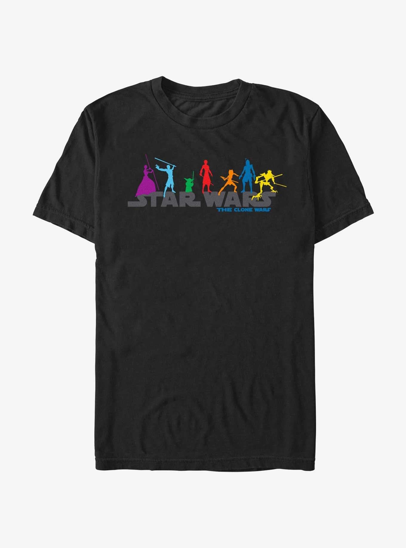 Star Wars The Clone Wars Colorful Jedi Logo T-Shirt | Trending Graphic Tee For Fans