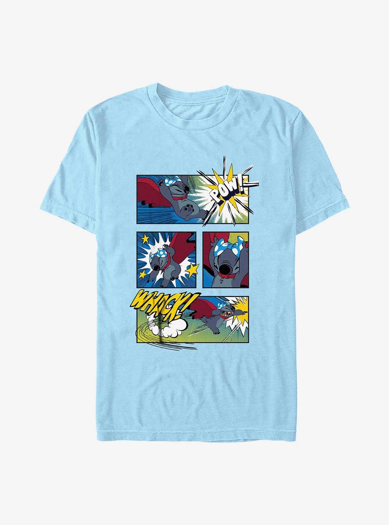 Disney Lilo & Stitch Super Stitch Action Panels T-Shirt | Trending Graphic Tee For Fans