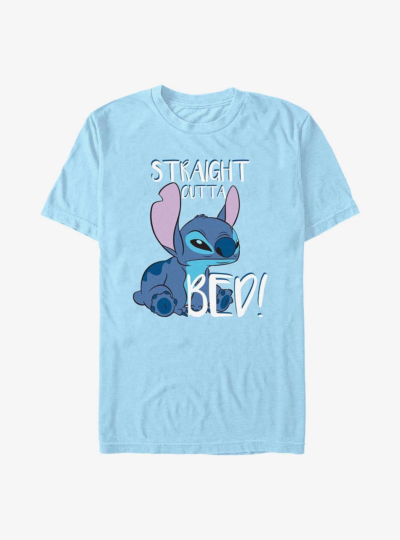 Disney Lilo & Stitch Straight Outta Bed T-Shirt | Trending Graphic Tee For Fans