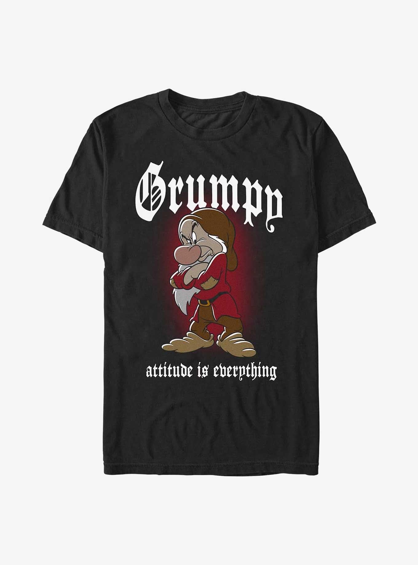 Disney Snow White and the Seven Dwarfs Grumpy Is My Attitude T-Shirt | Trending Graphic Tee For Fans