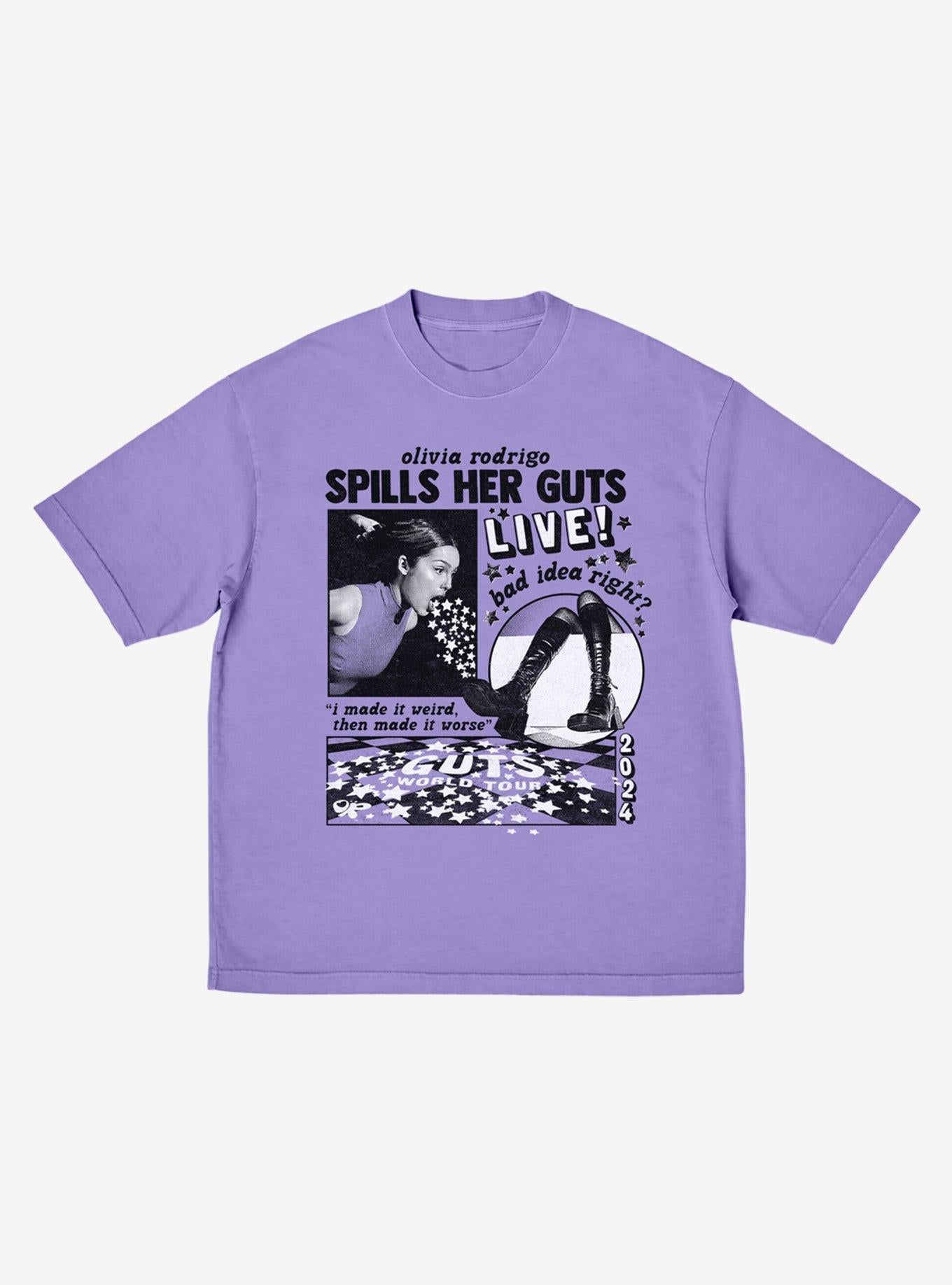 Olivia Rodrigo Guts Collage Boyfriend Fit Girls T-Shirt | Trending Graphic Tee For Fans