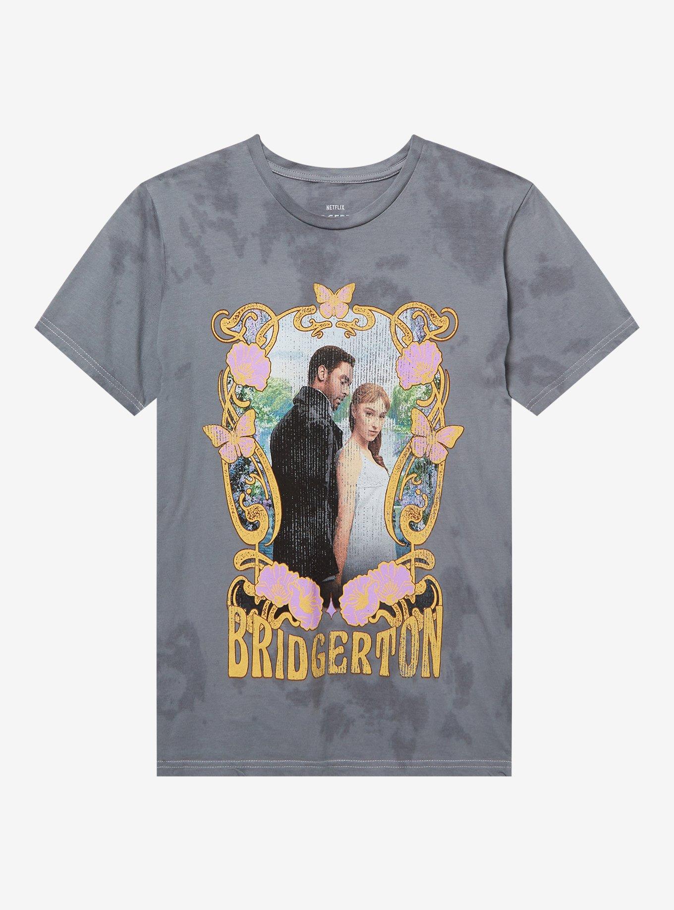 Bridgerton Daphne & Simon Tie-Dye Boyfriend Fit Girls T-Shirt | Trending Graphic Tee For Fans