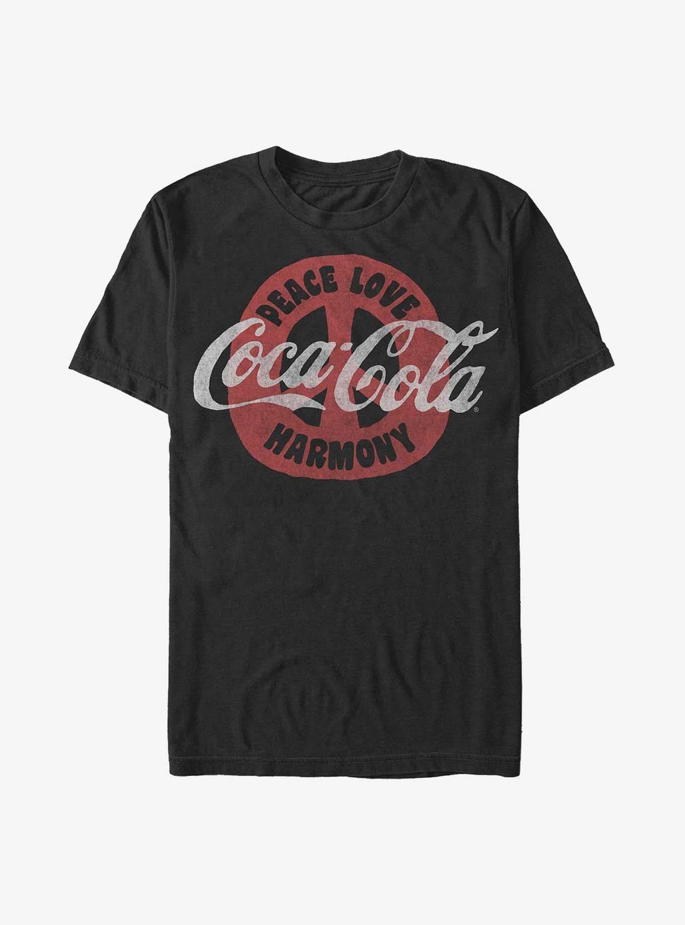 Coca-Cola Peace Love Harmony T-Shirt | Trending Graphic Tee For Fans