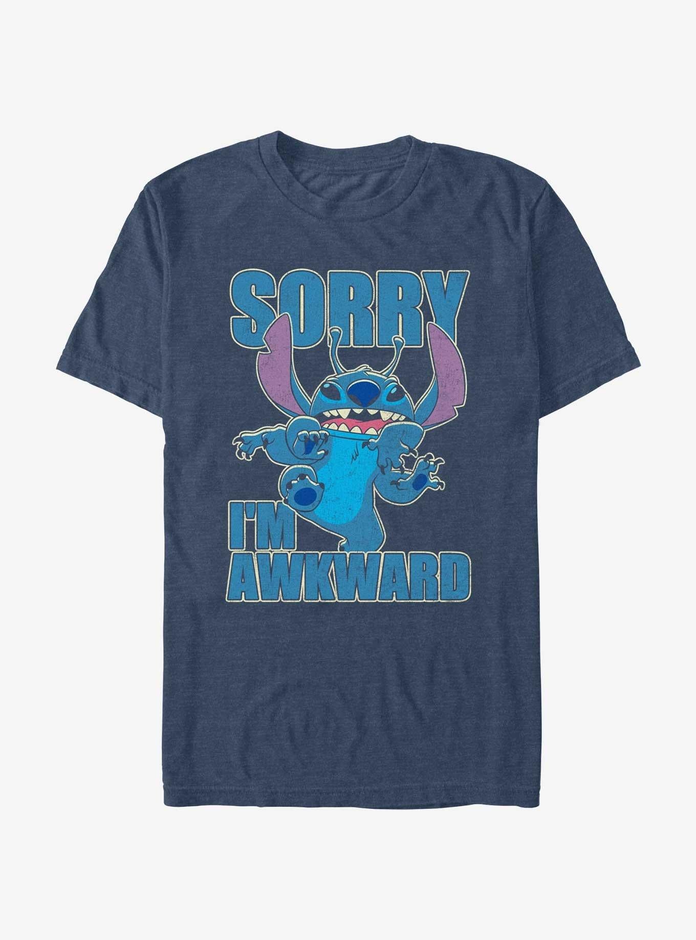 Disney Lilo & Stitch Sorry I'm Awkward T-Shirt | Trending Graphic Tee For Fans