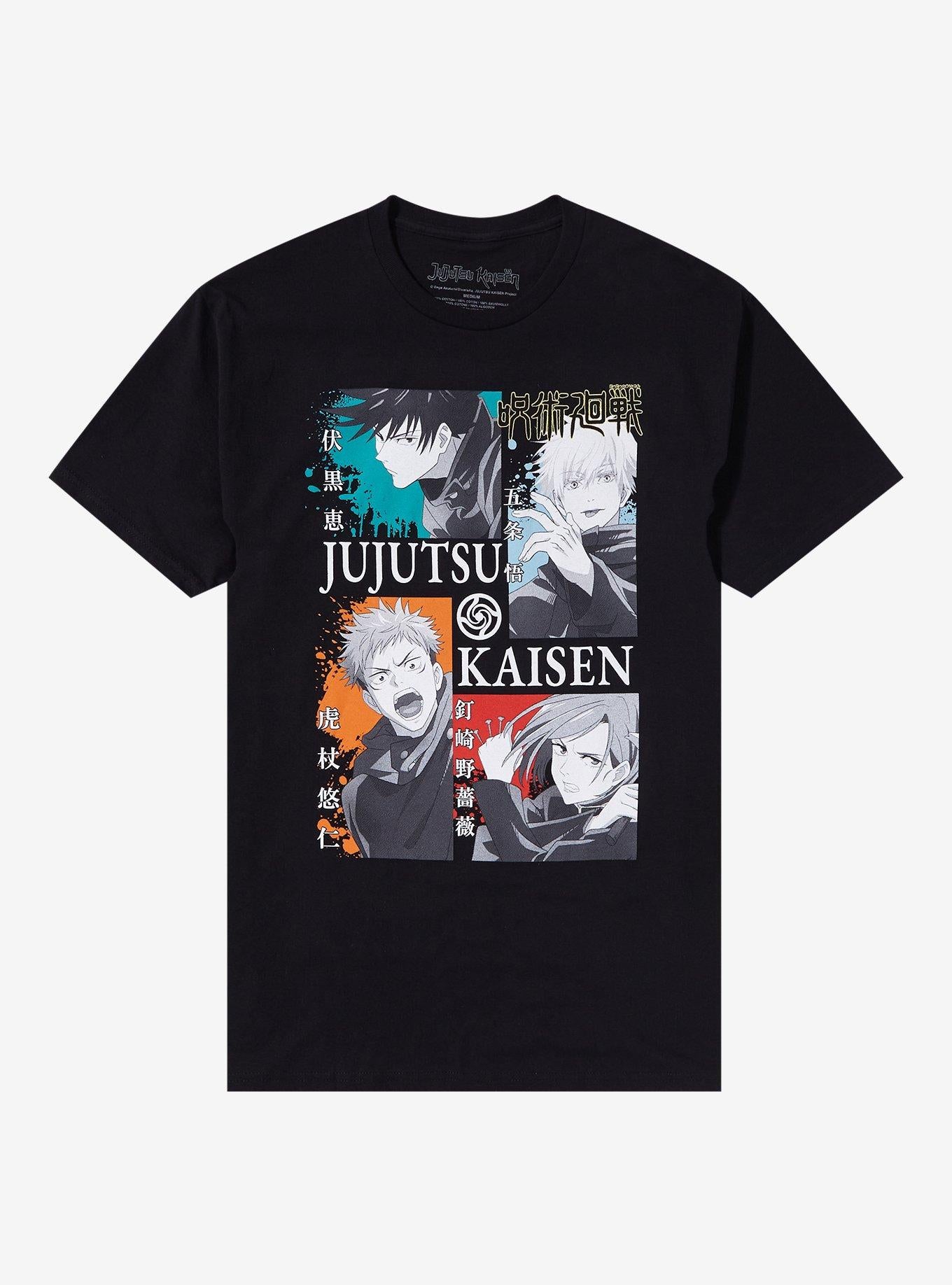 Jujutsu Kaisen Group Tonal Panel T-Shirt | Trending Graphic Tee For Fans
