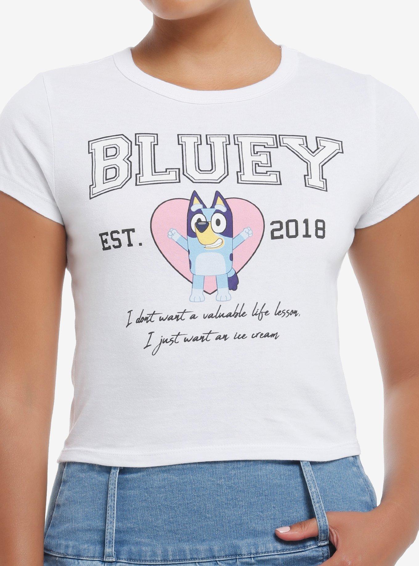 Bluey Varsity Girls Baby T-Shirt | Trending Graphic Tee For Fans