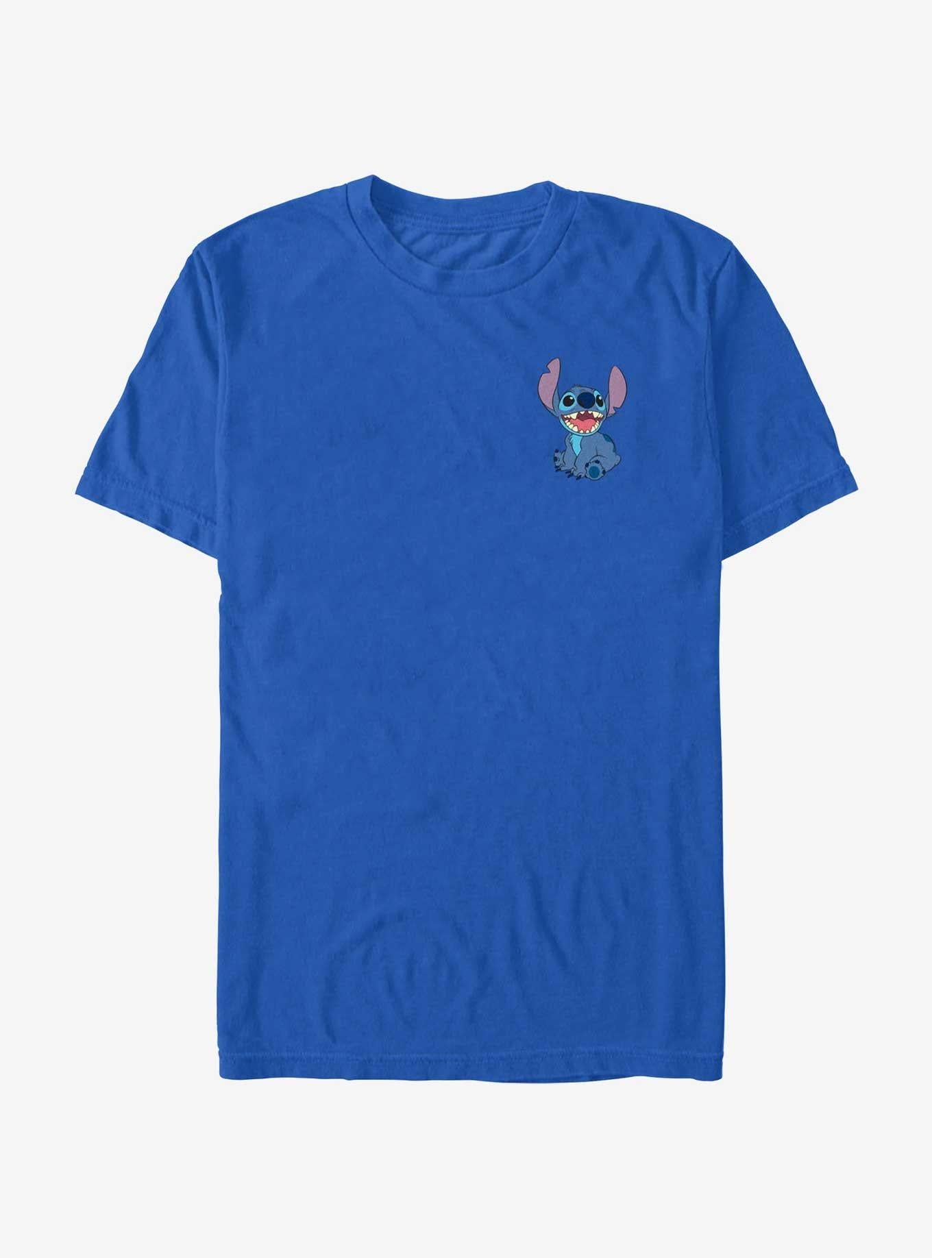 Disney Lilo & Stitch Happy Stitch Pocket T-Shirt | Trending Graphic Tee For Fans