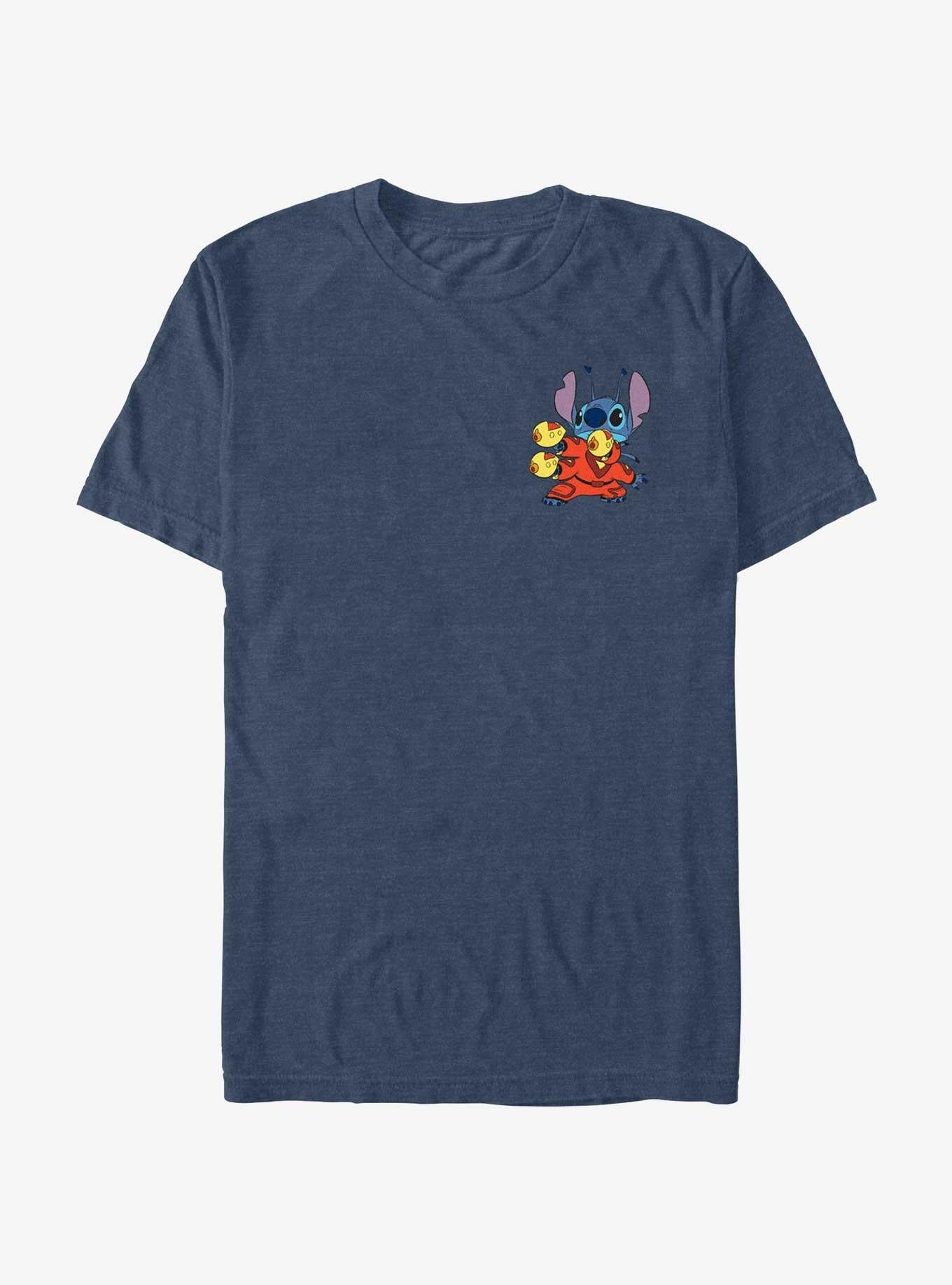 Disney Lilo & Stitch Blasters Pocket T-Shirt | Trending Graphic Tee For Fans