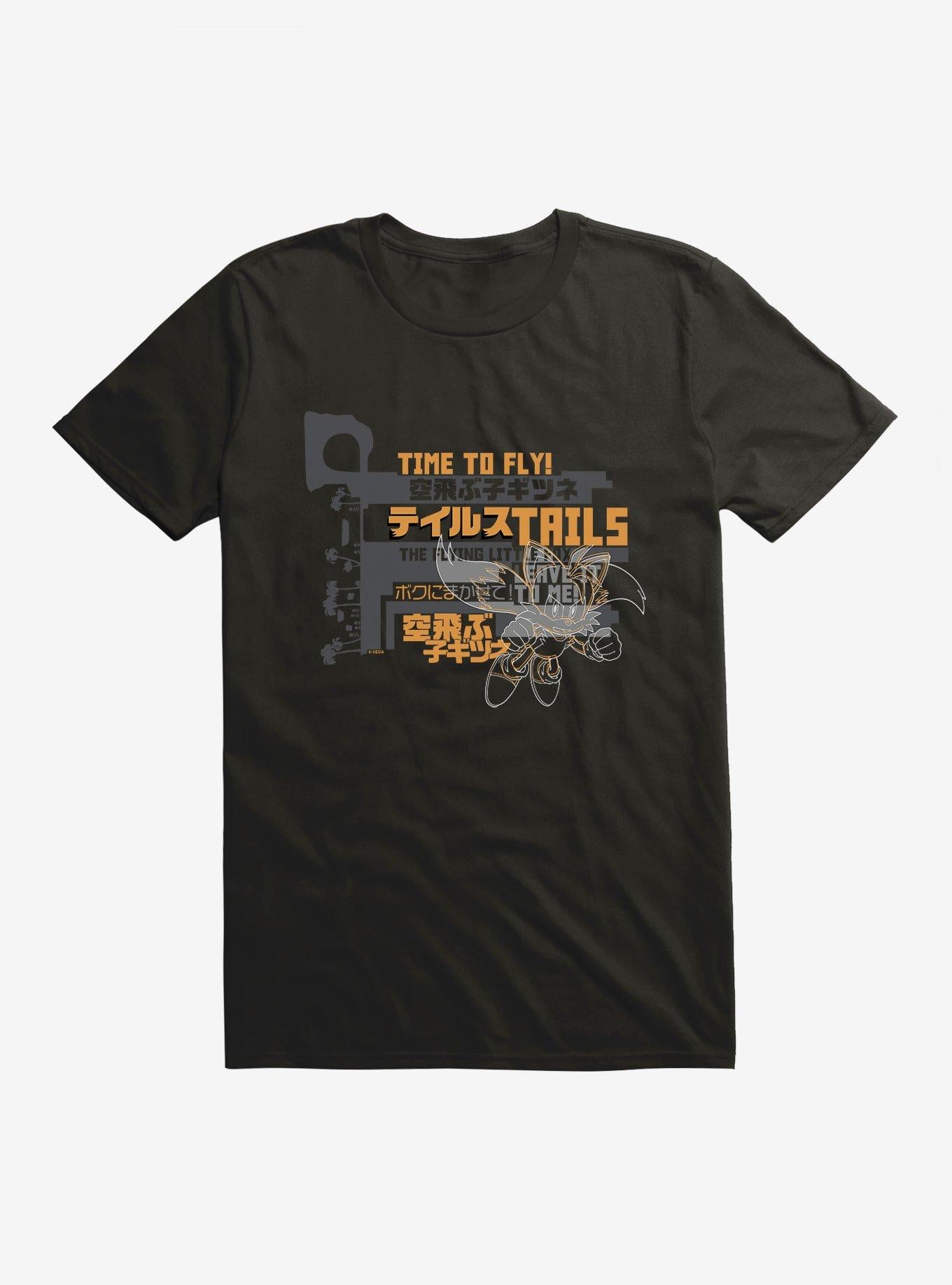 Sonic The Hedgehog Tails Time To Fly T-Shirt | Trending Graphic Tee For Fans