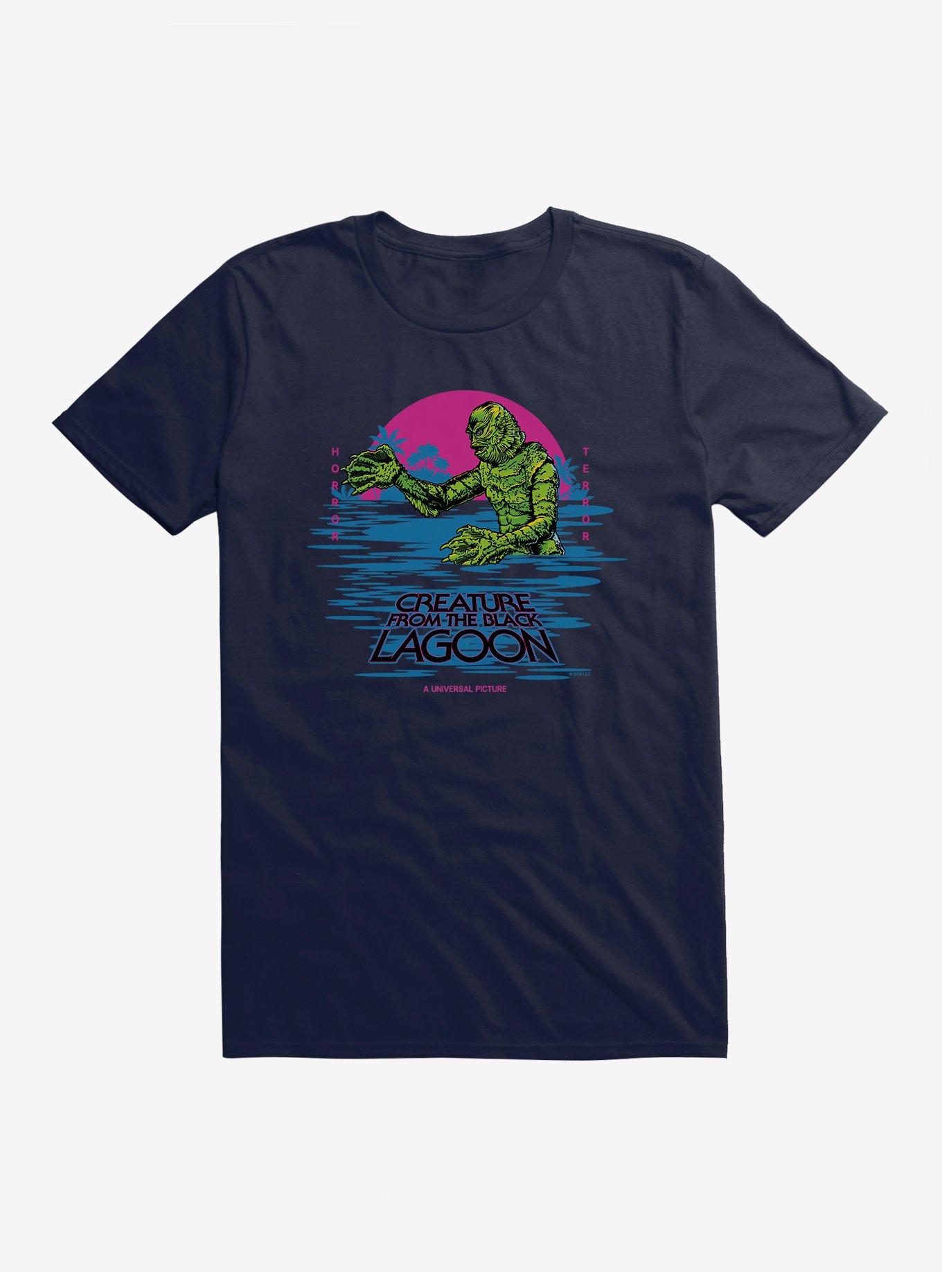 Creature From The Black Lagoon Pastel Title Art T-Shirt | Trending Graphic Tee For Fans