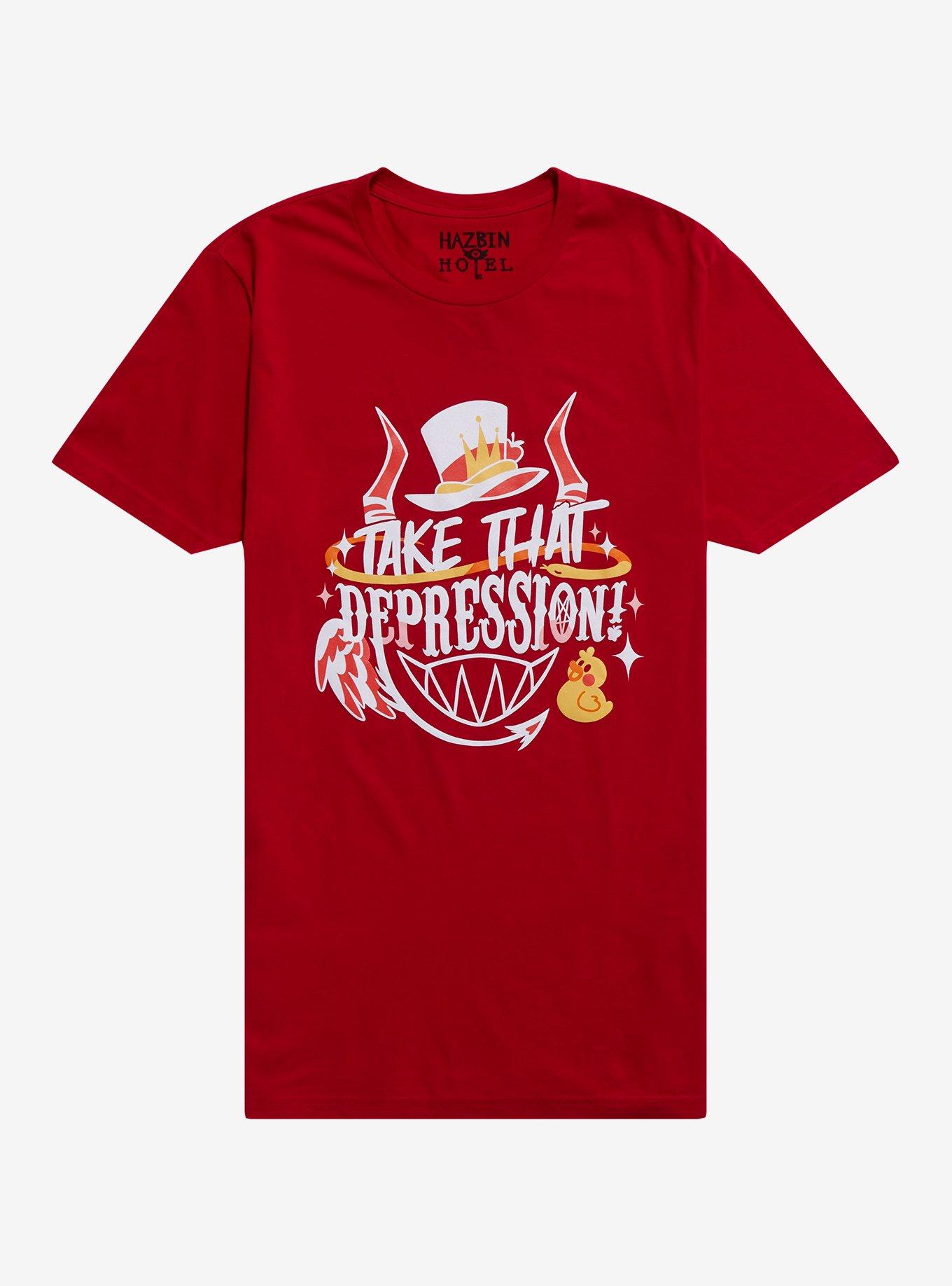 Hazbin Hotel Take That Depression Quote T-Shirt | Trending Graphic Tee For Fans