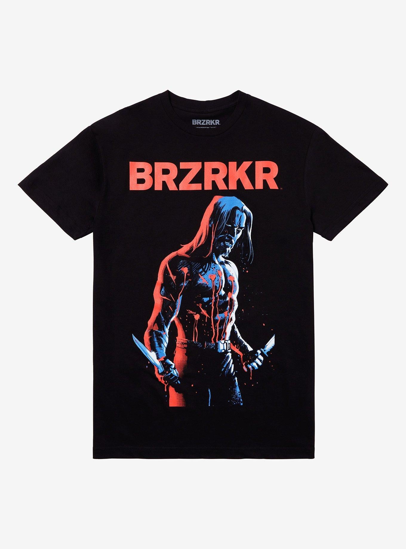 BRZRKR Bloody Knives T-Shirt | Trending Graphic Tee For Fans