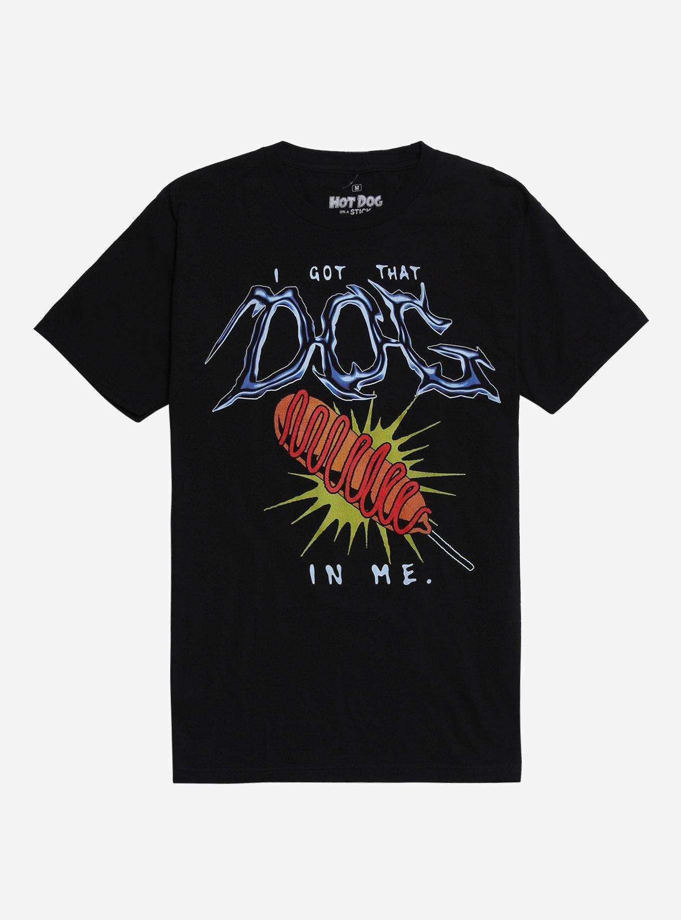 Hot Dog On A Stick Dog In Me Corn Dog T-Shirt | Trending Graphic Tee For Fans