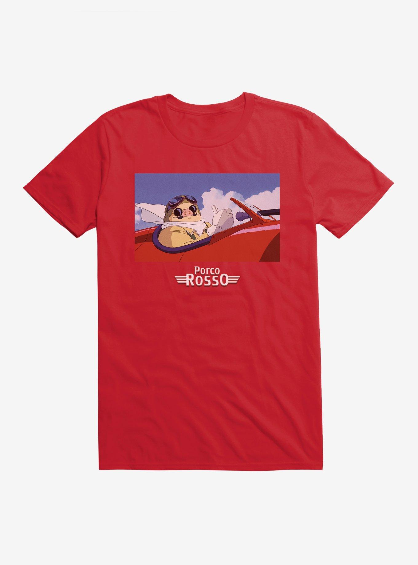 Studio Ghibli Porco Rosso Jet T-Shirt | Trending Graphic Tee For Fans