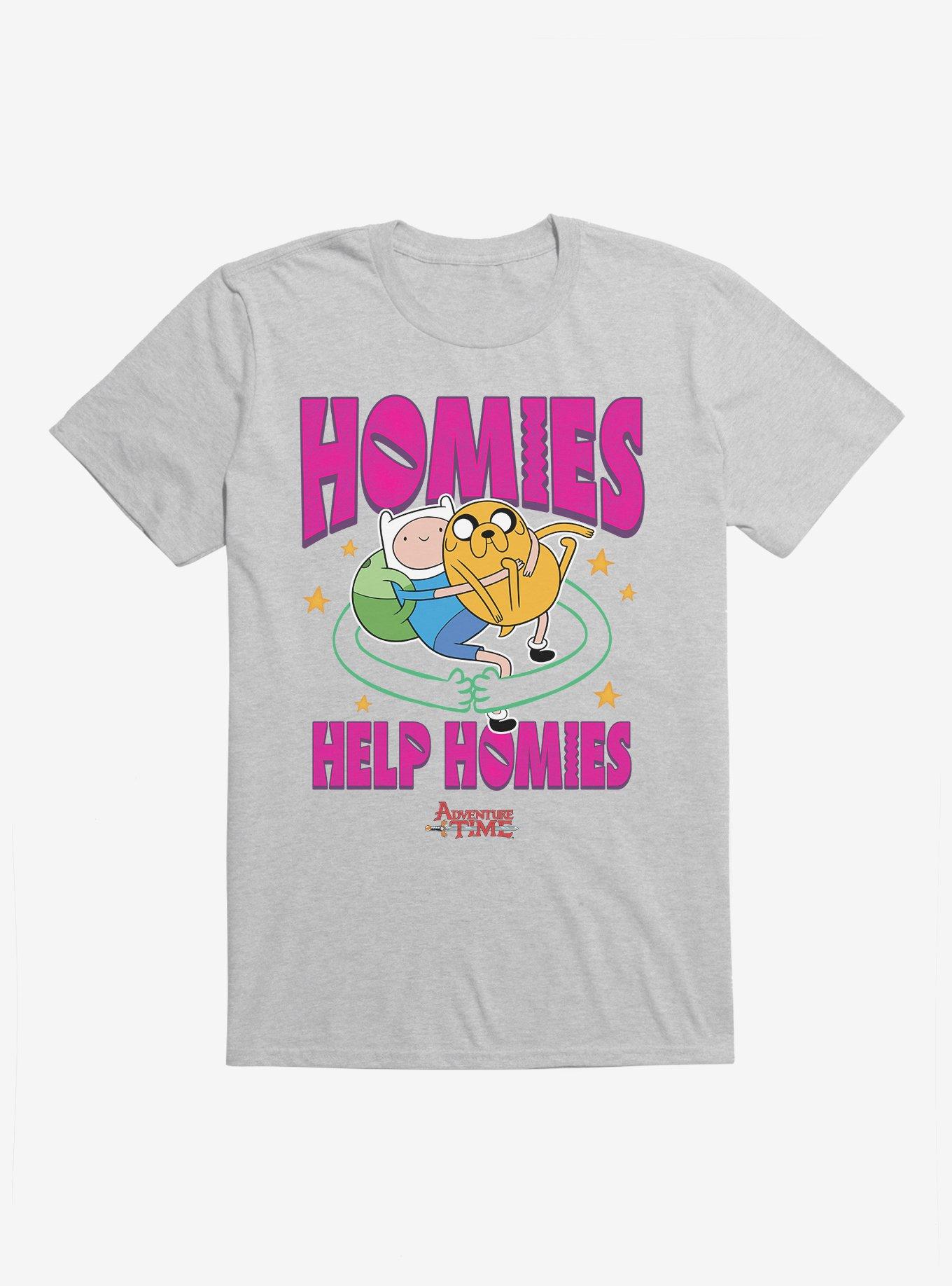 Adventure Time Help Homies T-Shirt | Trending Graphic Tee For Fans