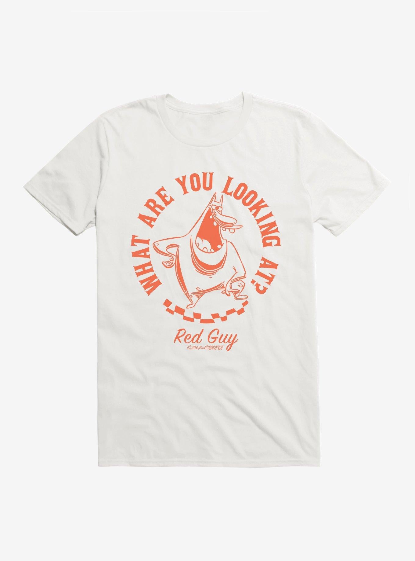 Cow And Chicken What Are You Looking At T-Shirt | Trending Graphic Tee For Fans