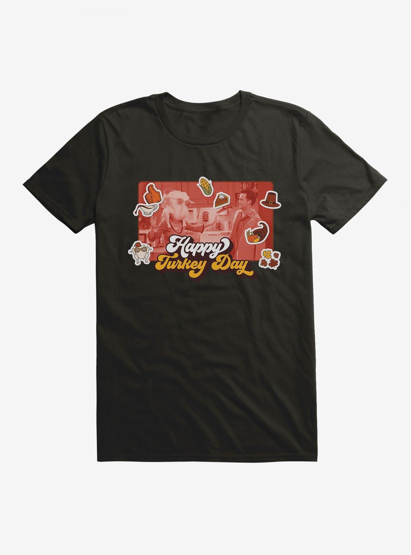 Friends Happy Turkey Day T-Shirt | Trending Graphic Tee For Fans