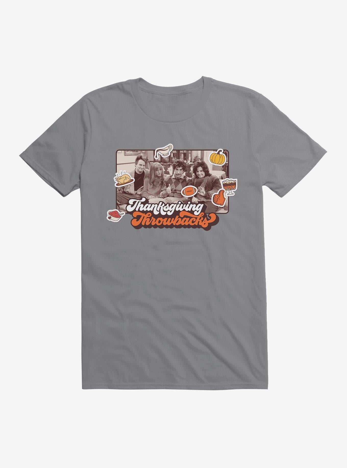 Friends Thanksgiving Throwbacks T-Shirt | Trending Graphic Tee For Fans