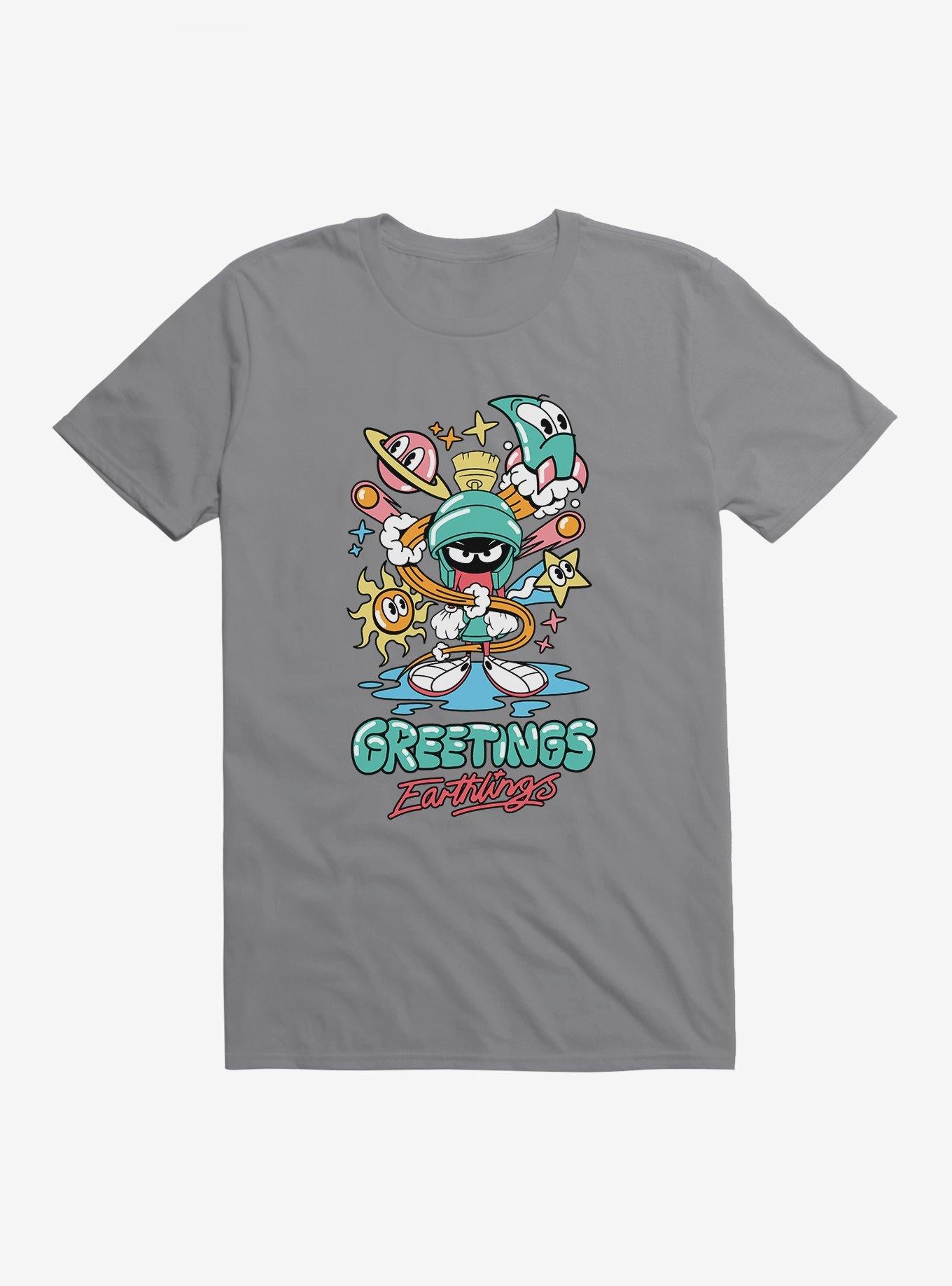 Looney Tunes Martian Greetings Earthlings T-Shirt | Trending Graphic Tee For Fans