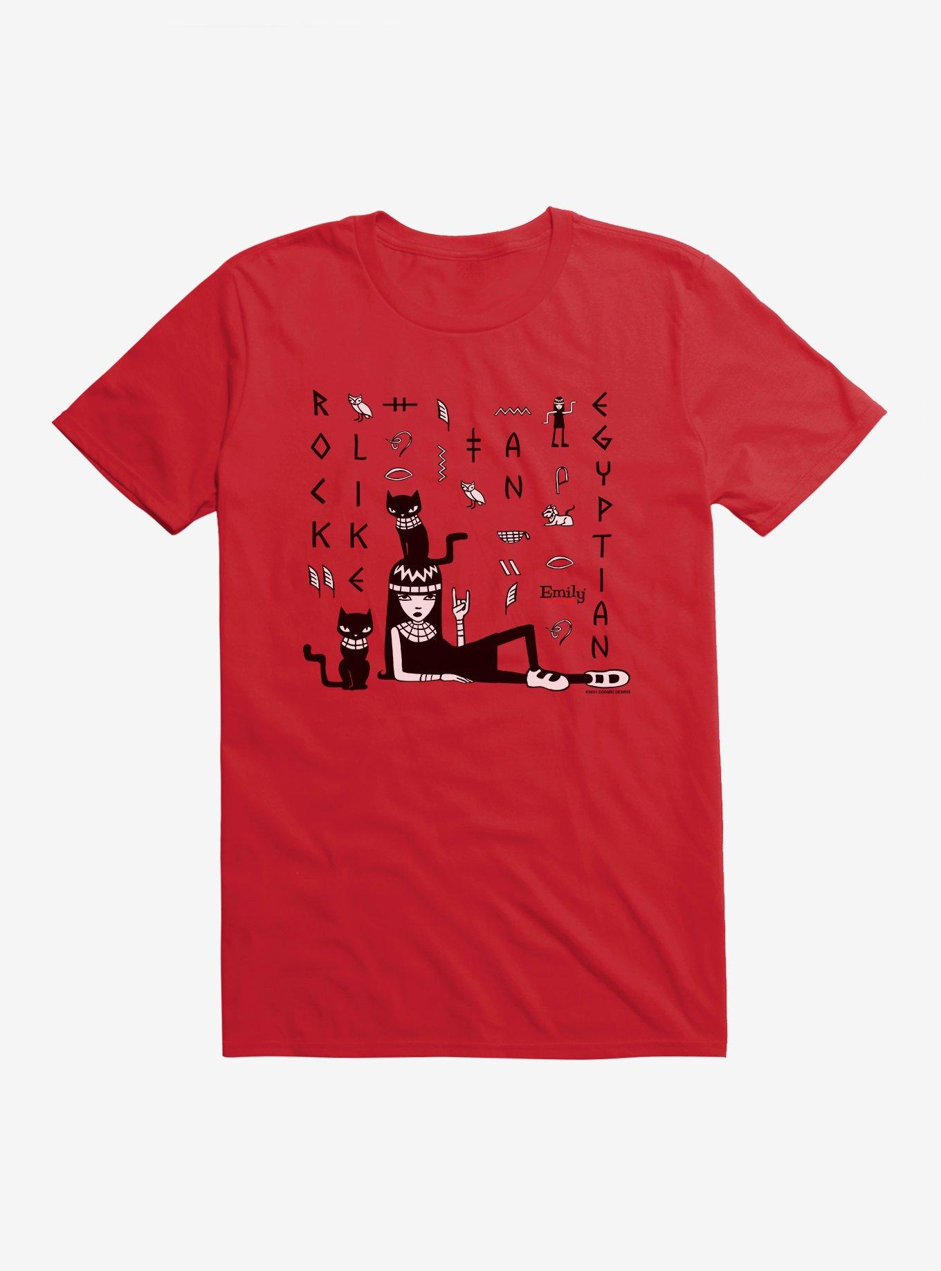 Emily The Strange Hieroglyphics T-Shirt | Trending Graphic Tee For Fans