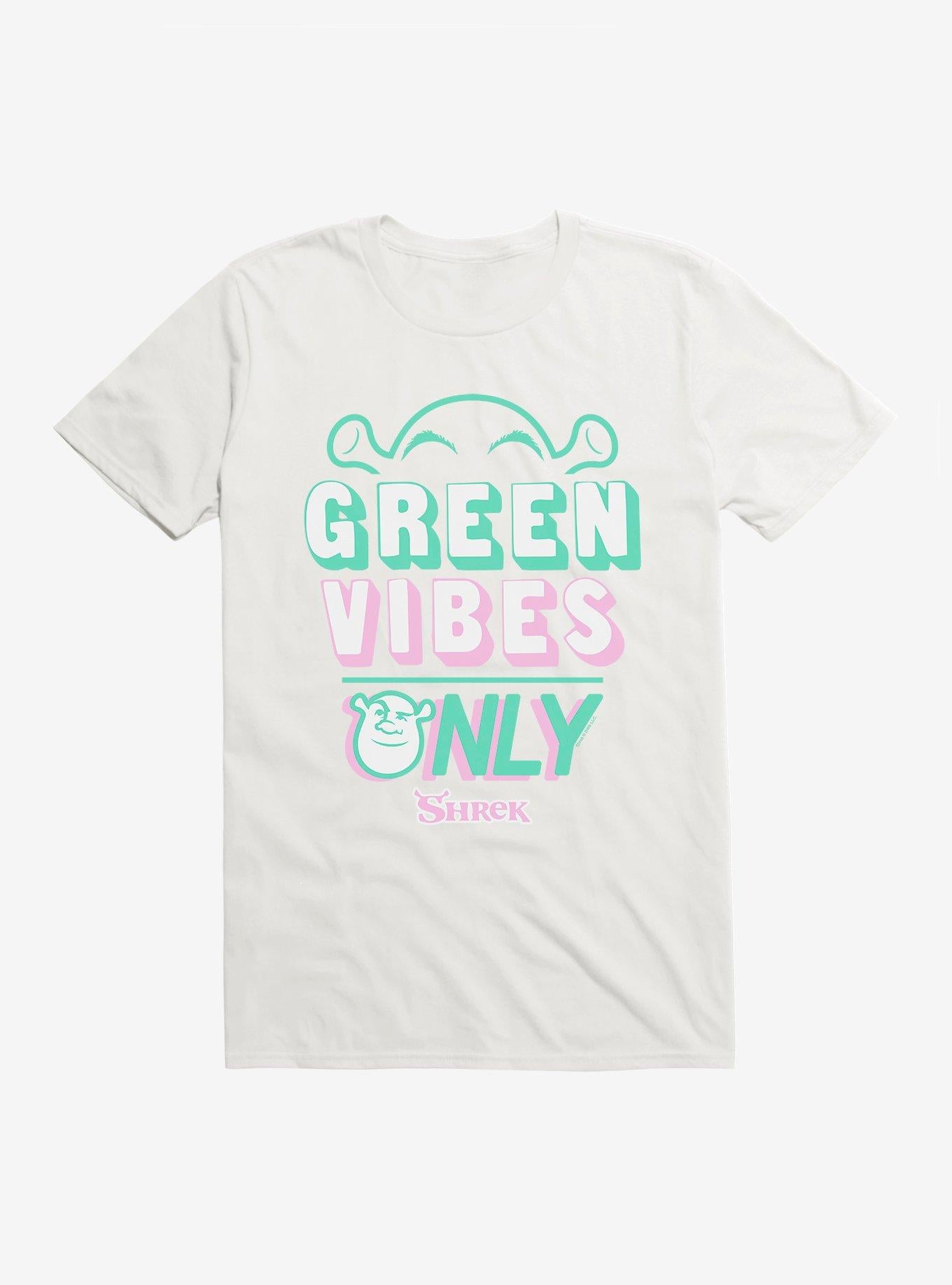 Shrek Green Vibes Only T-Shirt | Trending Graphic Tee For Fans