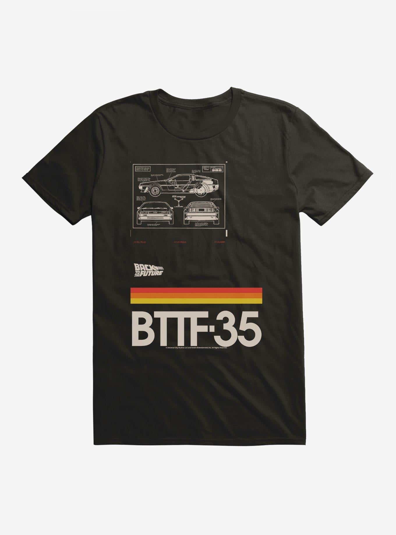 Back To The Future DeLorean Diagram T-Shirt | Trending Graphic Tee For Fans