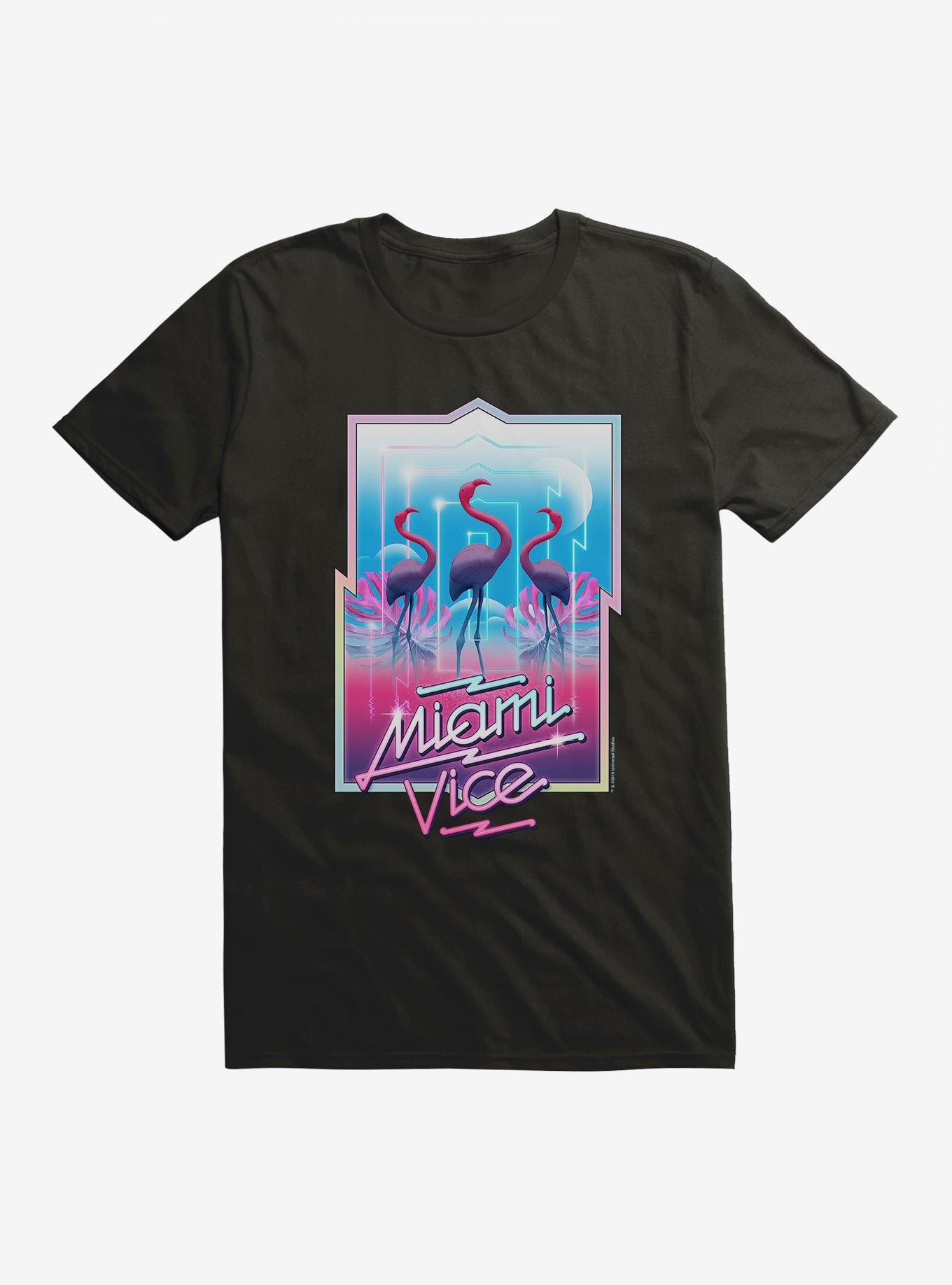 Miami Vice Bold Neon Lights T-Shirt | Trending Graphic Tee For Fans
