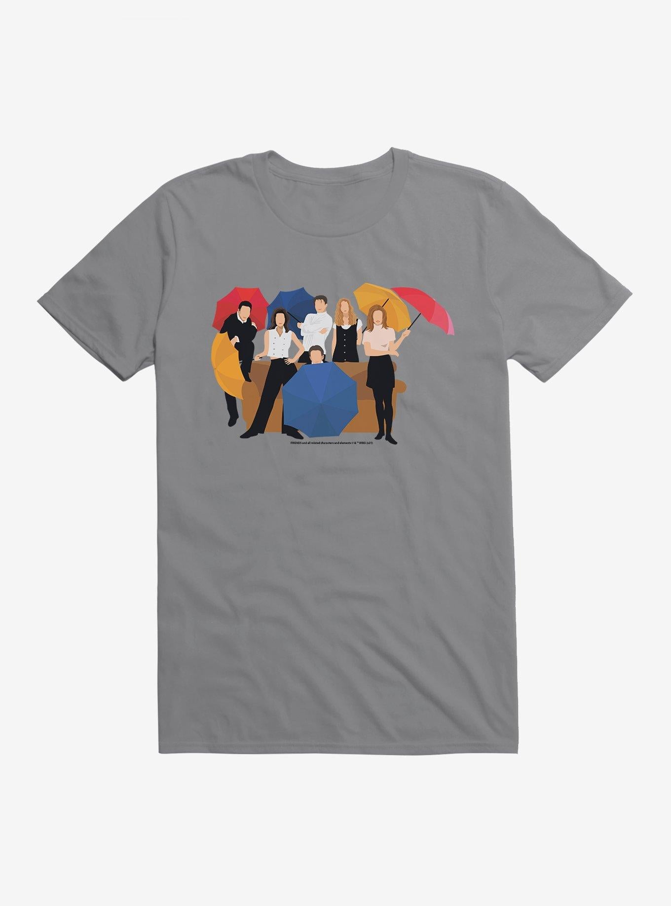 Friends Character Silhouettes T-Shirt | Trending Graphic Tee For Fans