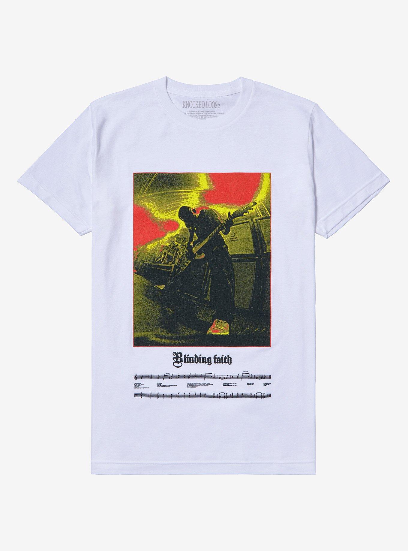 Knocked Loose Blindng Faith Boyfriend Fit Girls T-Shirt | Trending Graphic Tee For Fans