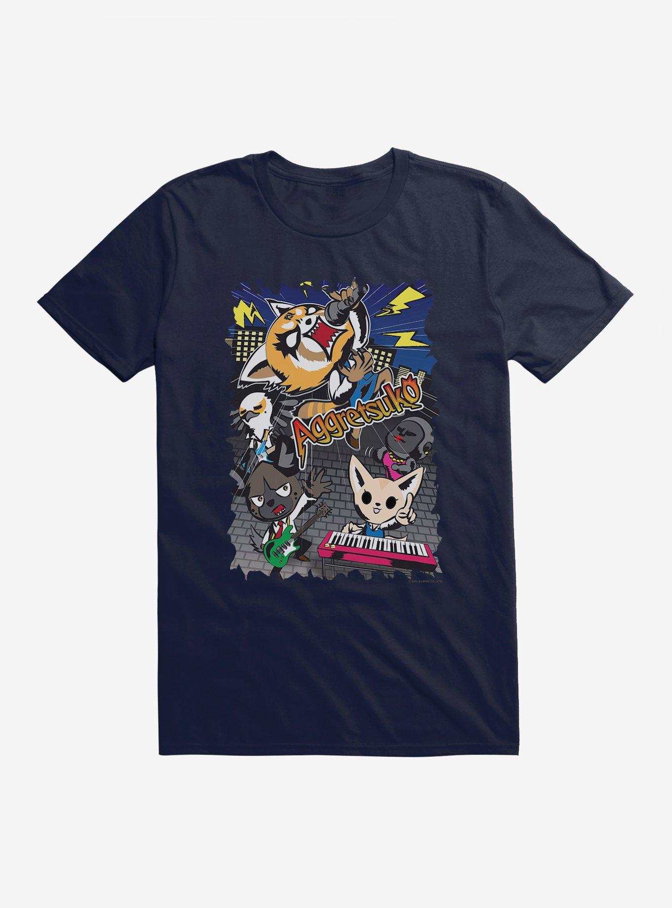 Aggretsuko Band Photo T-Shirt | Trending Graphic Tee For Fans