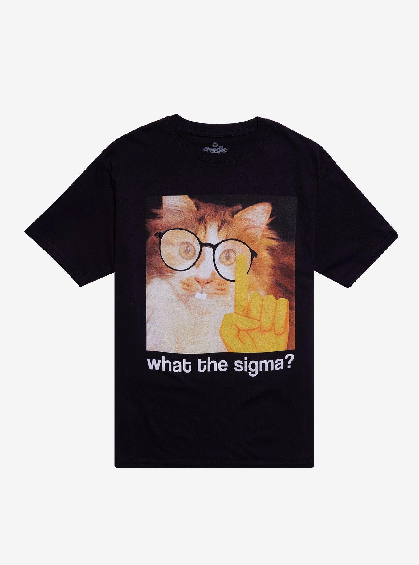 What The Sigma Cat By Goodie Two Sleeves T-Shirt | Trending Graphic Tee For Fans