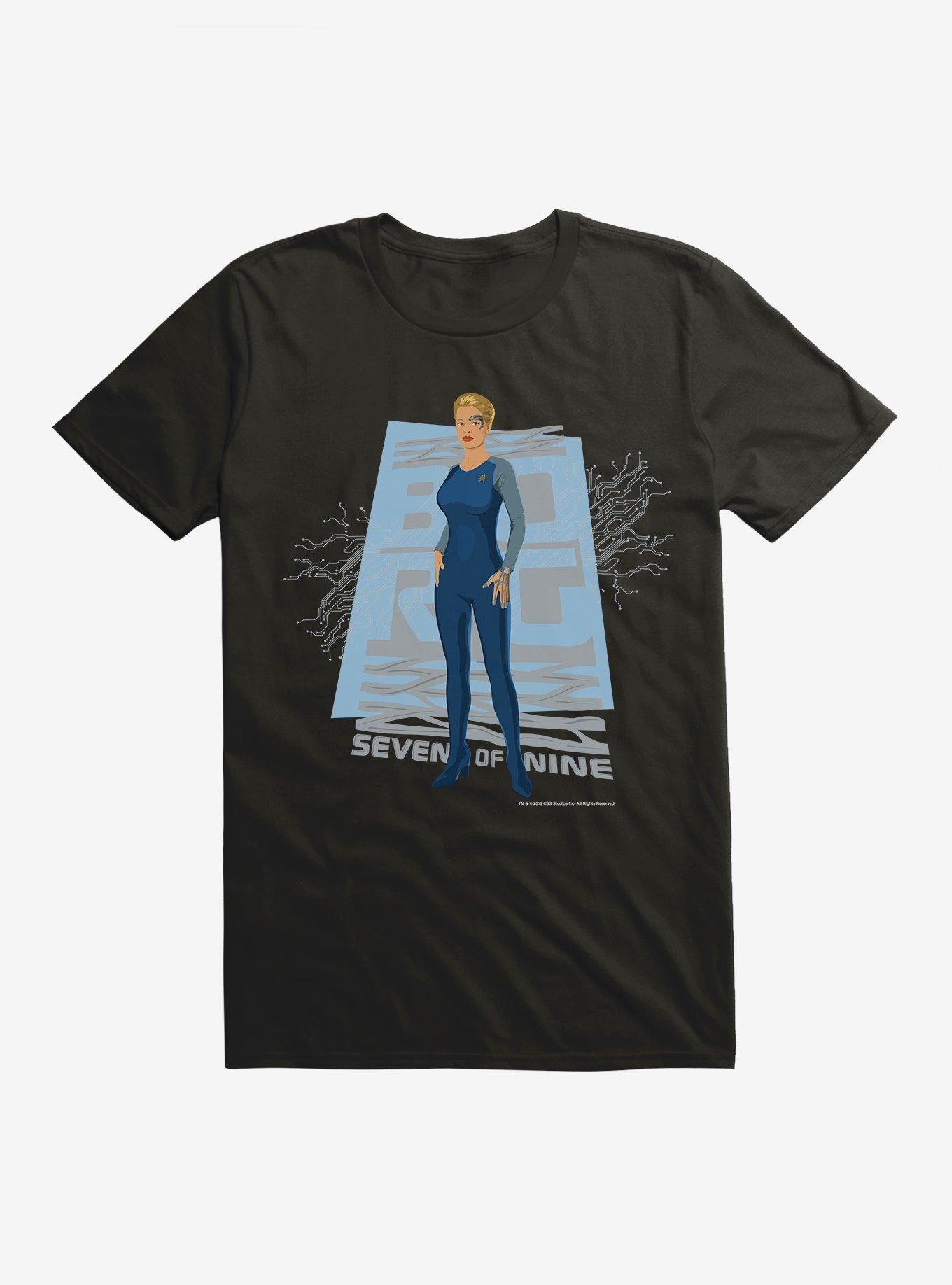 Star Trek The Women Of Star Trek Seven Of Nine T-Shirt | Trending Graphic Tee For Fans