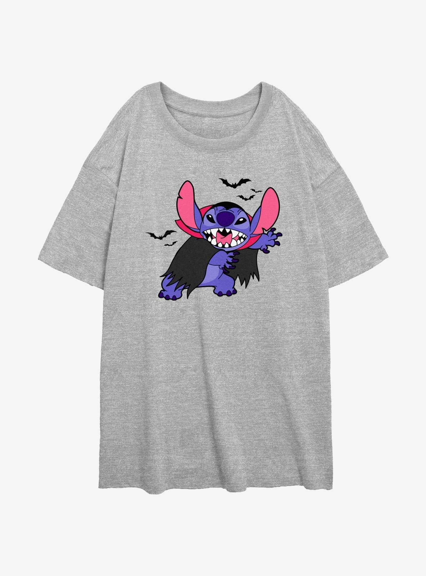 Disney Lilo & Stitch Bat Girls Oversized T-Shirt | Trending Graphic Tee For Fans