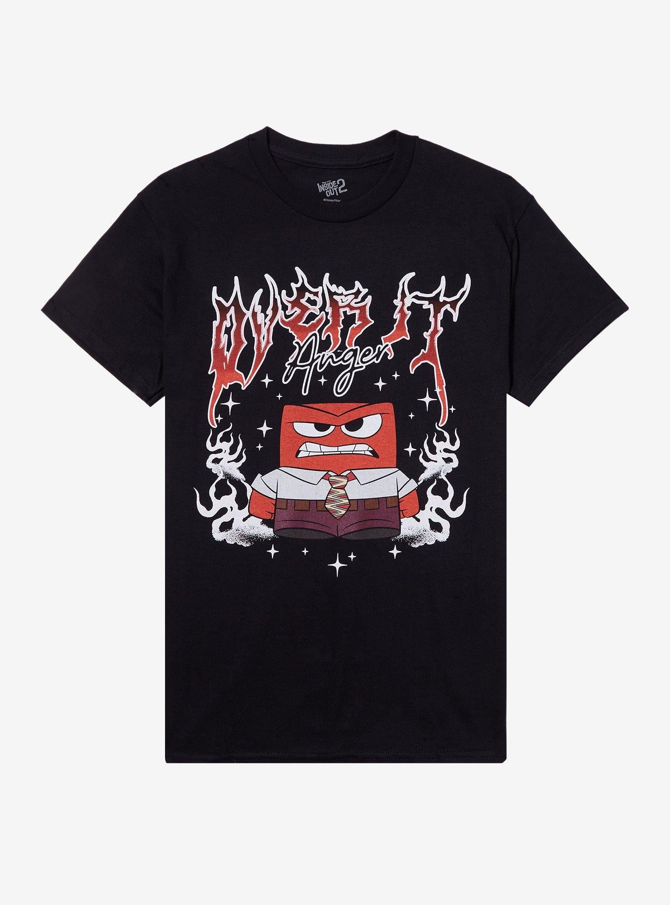 Disney Pixar Inside Out 2 Anger Boyfriend Fit Girls T-Shirt | Trending Graphic Tee For Fans