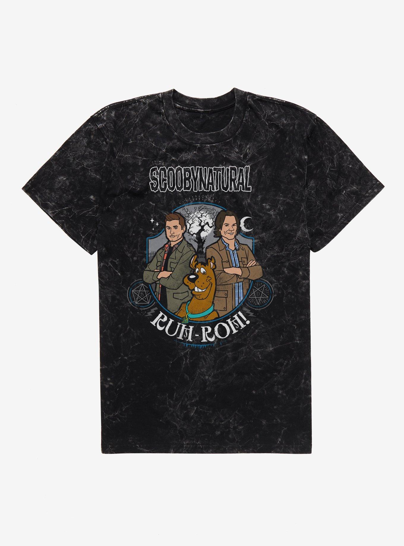 Supernatural Ruh-Roh Mineral Wash T-Shirt | Trending Graphic Tee For Fans