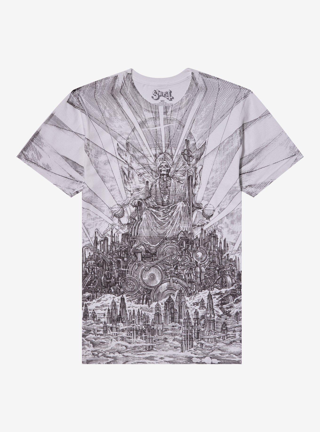 Ghost Papa Emeritus Throne Jumbo Graphic T-Shirt | Trending Graphic Tee For Fans