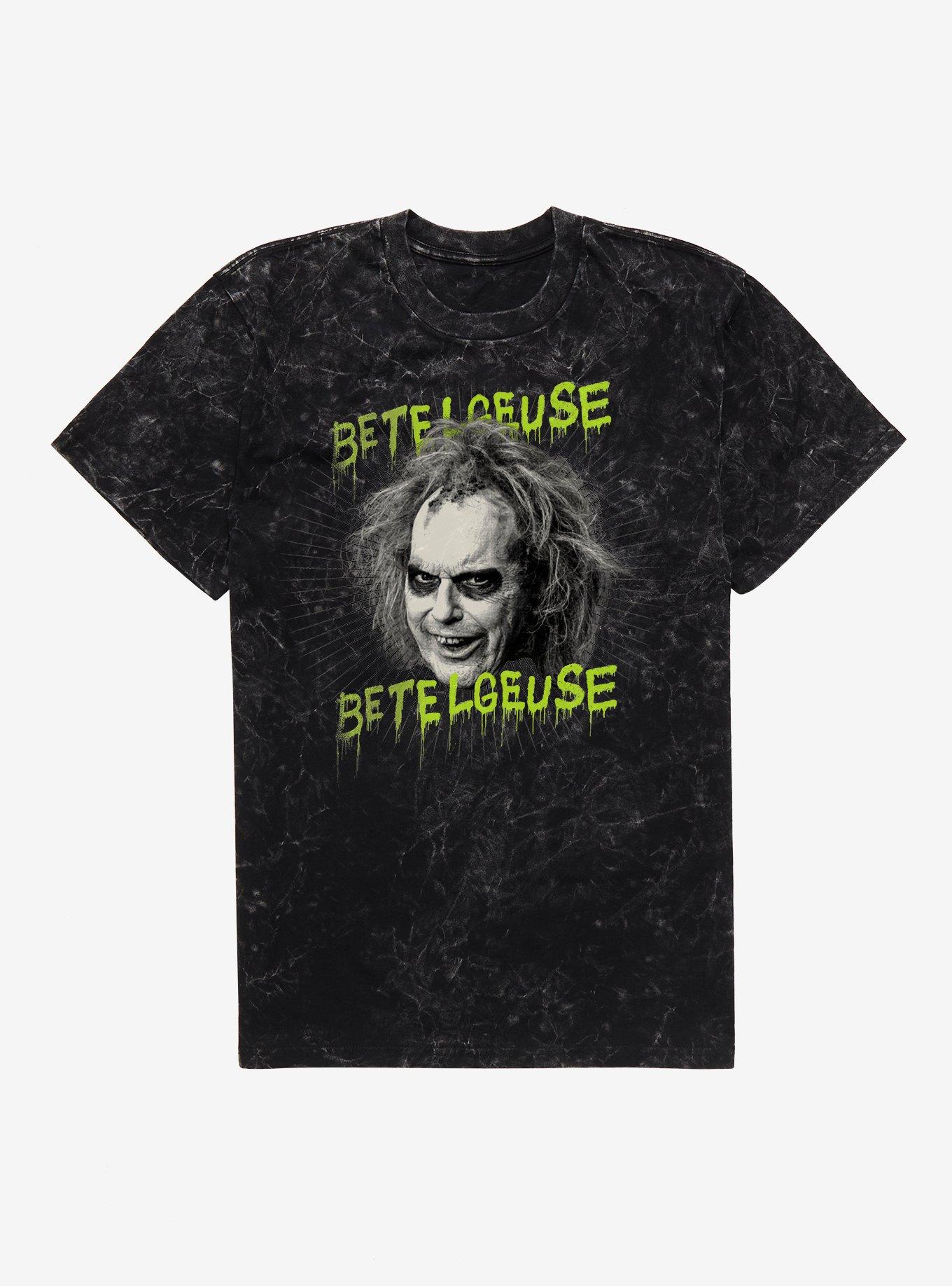 Beetlejuice Beetlejuice Betelguese Mineral Wash T-Shirt | Trending Graphic Tee For Fans