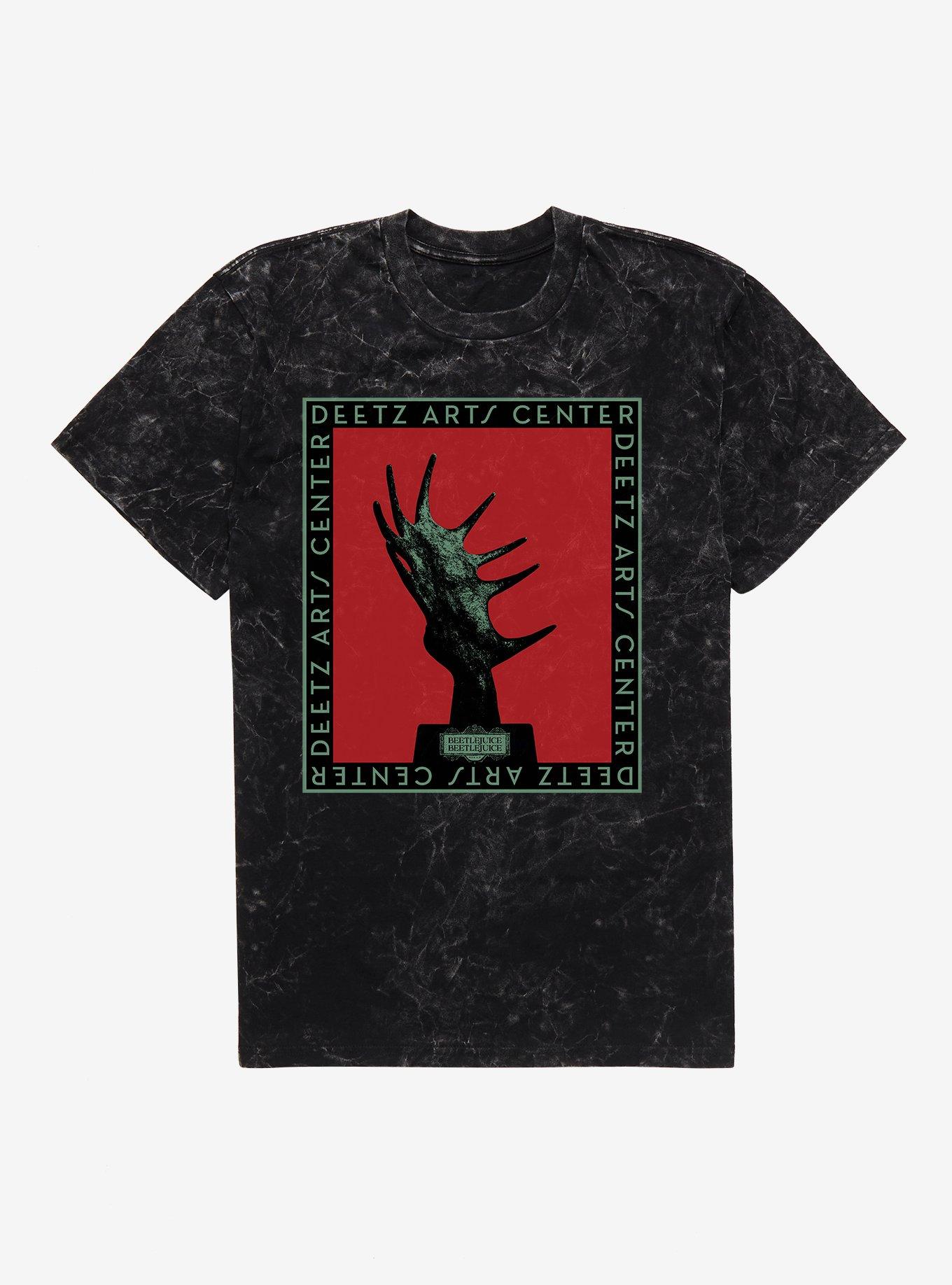 Beetlejuice Beetlejuice Deetz Art Center Mineral Wash T-Shirt | Trending Graphic Tee For Fans