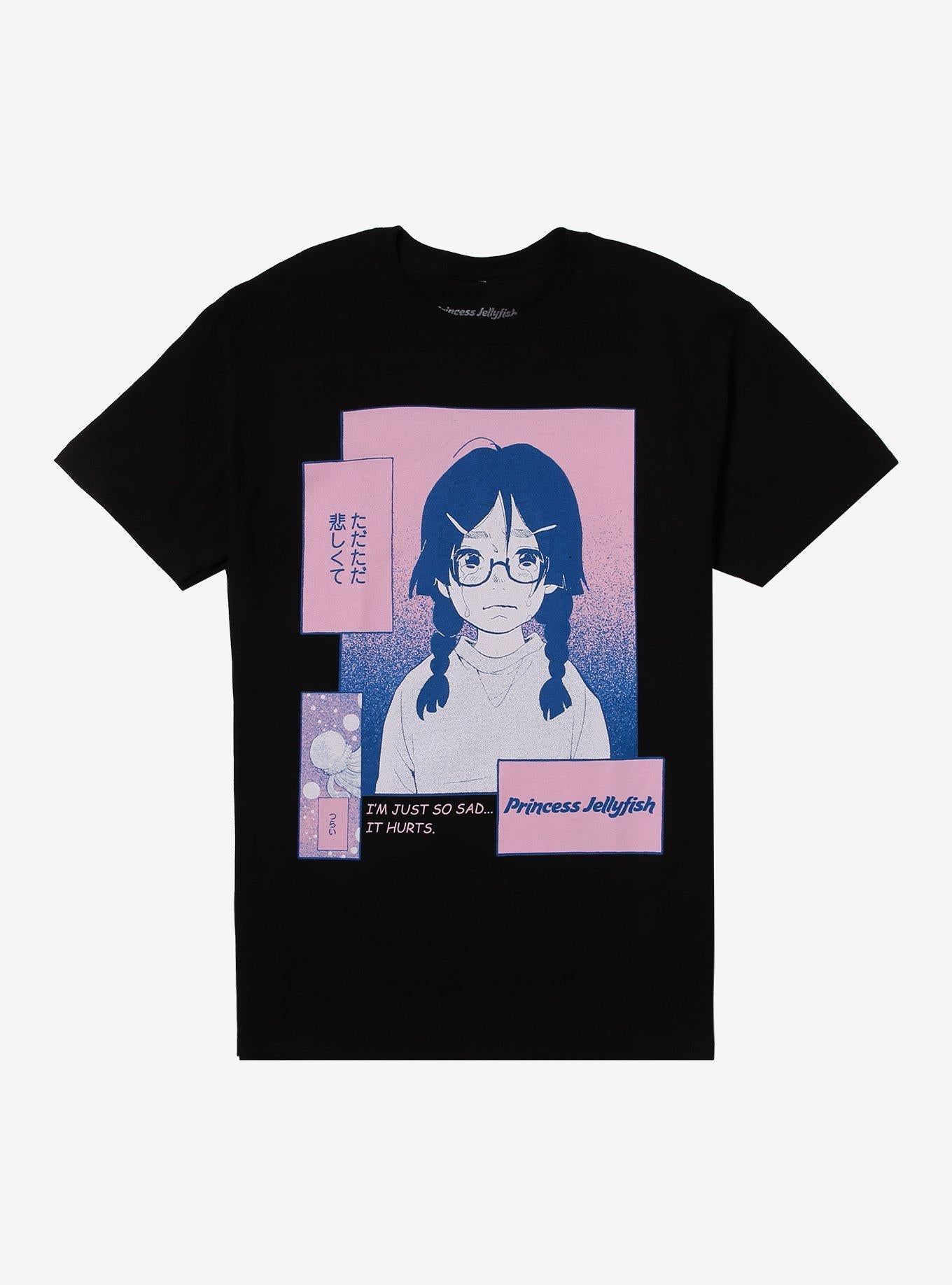 Princess Jellyfish Manga Panels T-Shirt | Trending Graphic Tee For Fans
