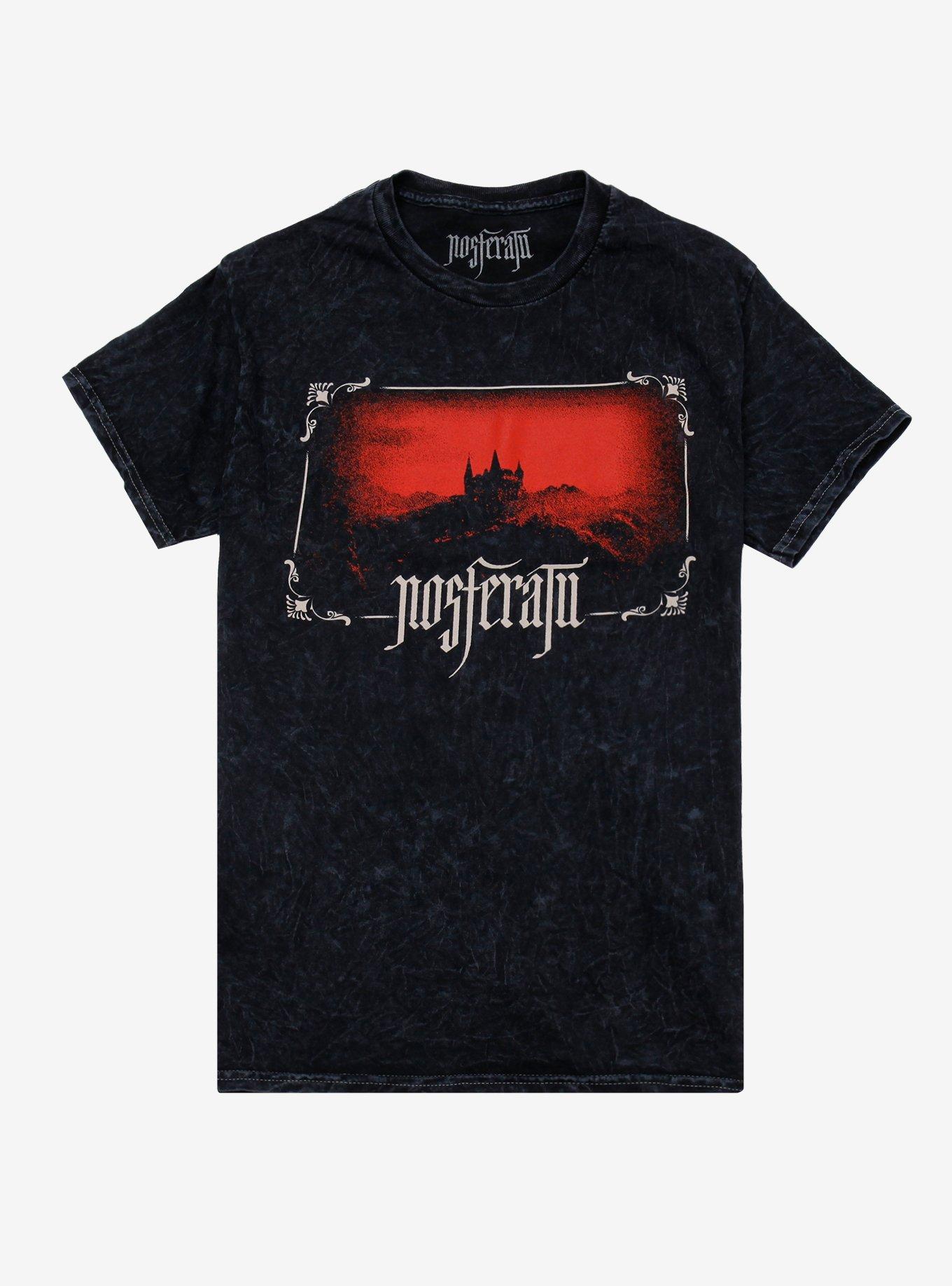 Nosferatu Castle Mineral Wash T-Shirt | Trending Graphic Tee For Fans