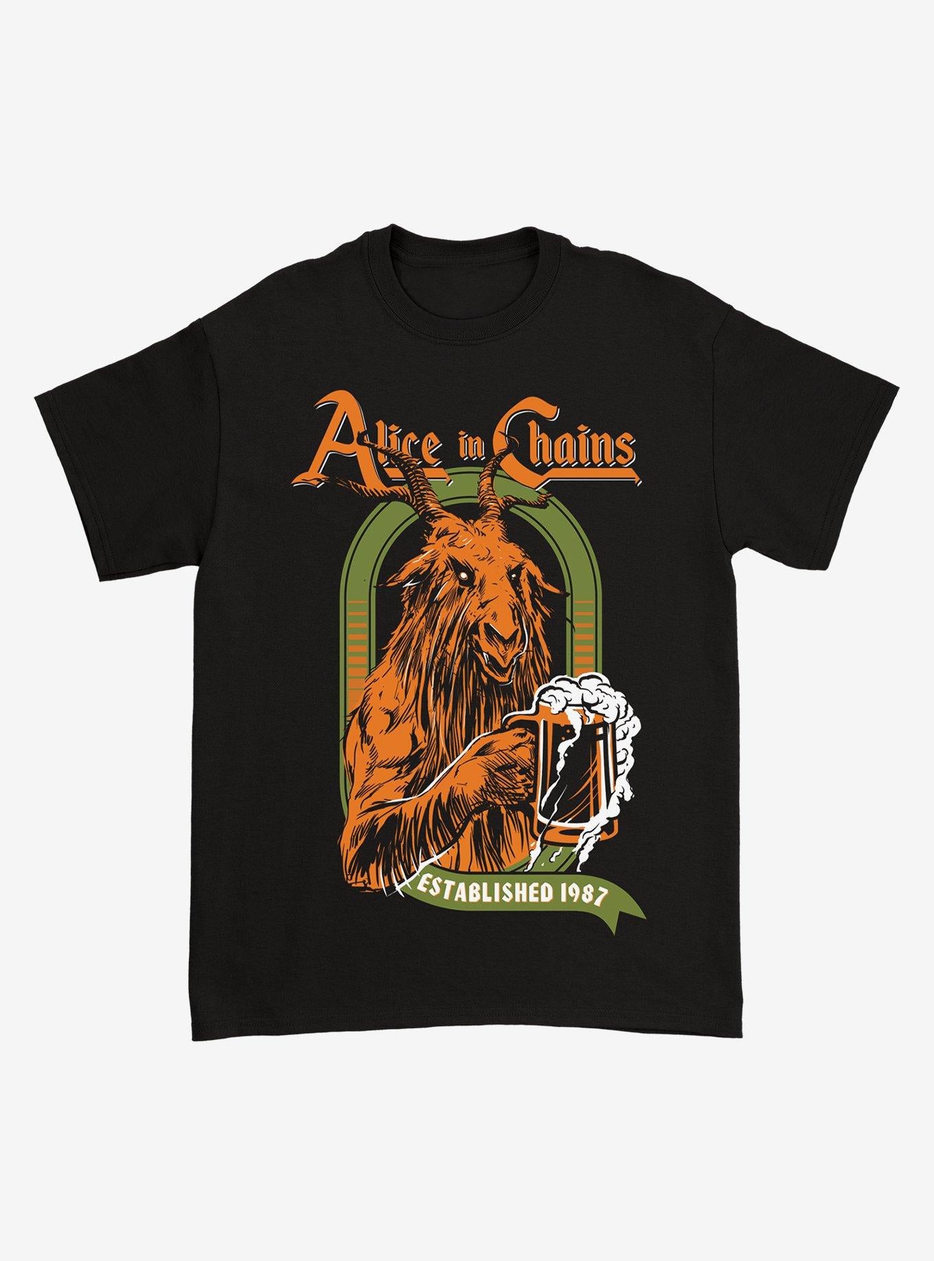 Alice In Chains Goat Beer T-Shirt | Trending Graphic Tee For Fans
