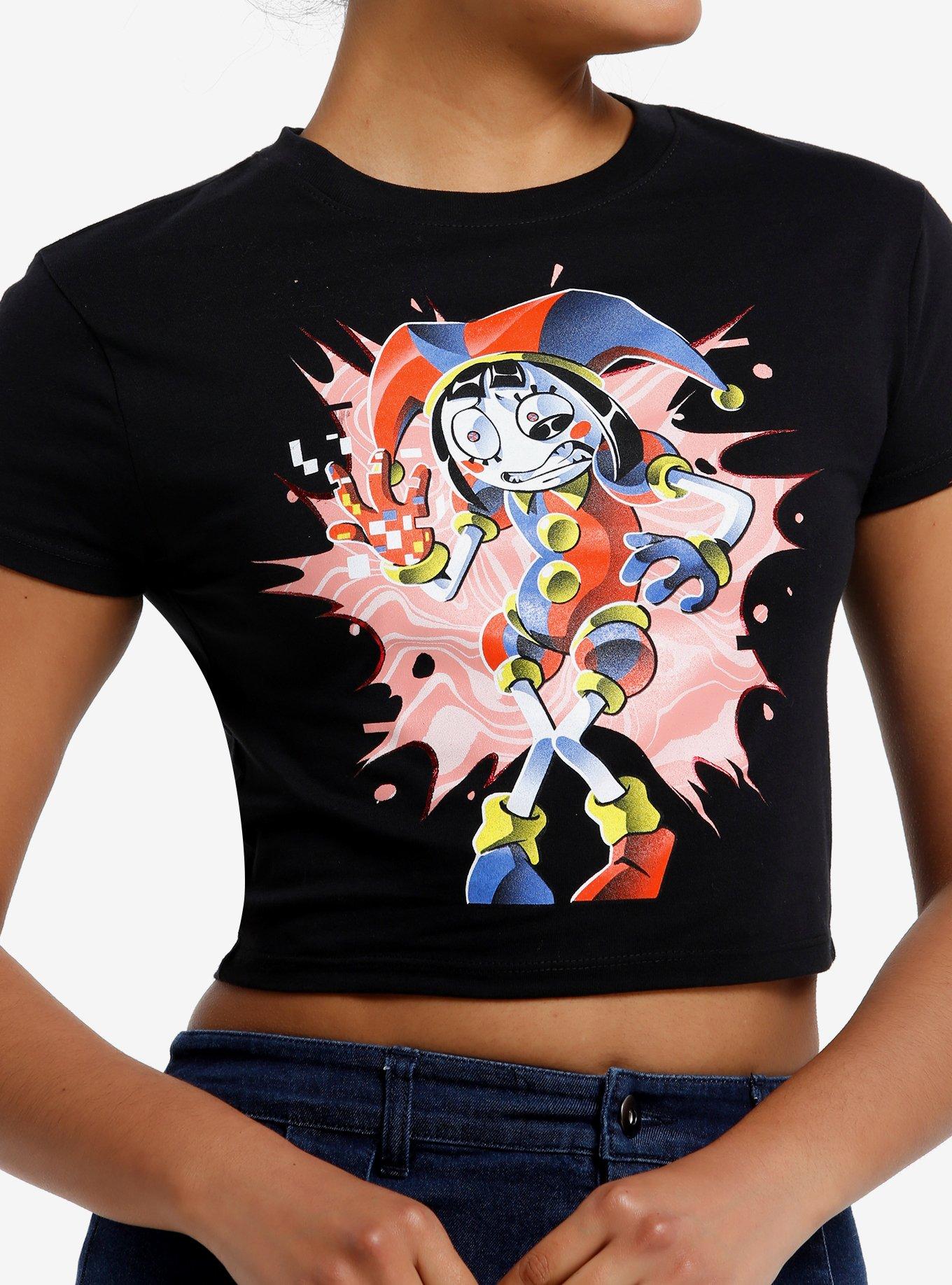 The Amazing Digital Circus Pomni Red Foil Girls Baby T-Shirt | Trending Graphic Tee For Fans
