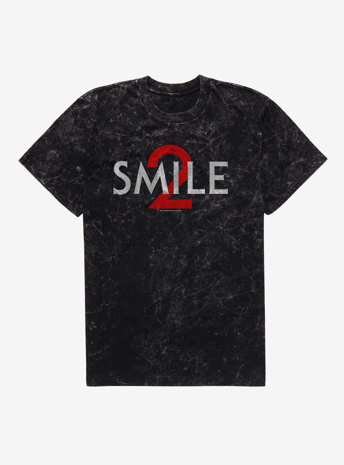 Smile 2 Title Logo Mineral Wash T-Shirt | Trending Graphic Tee For Fans