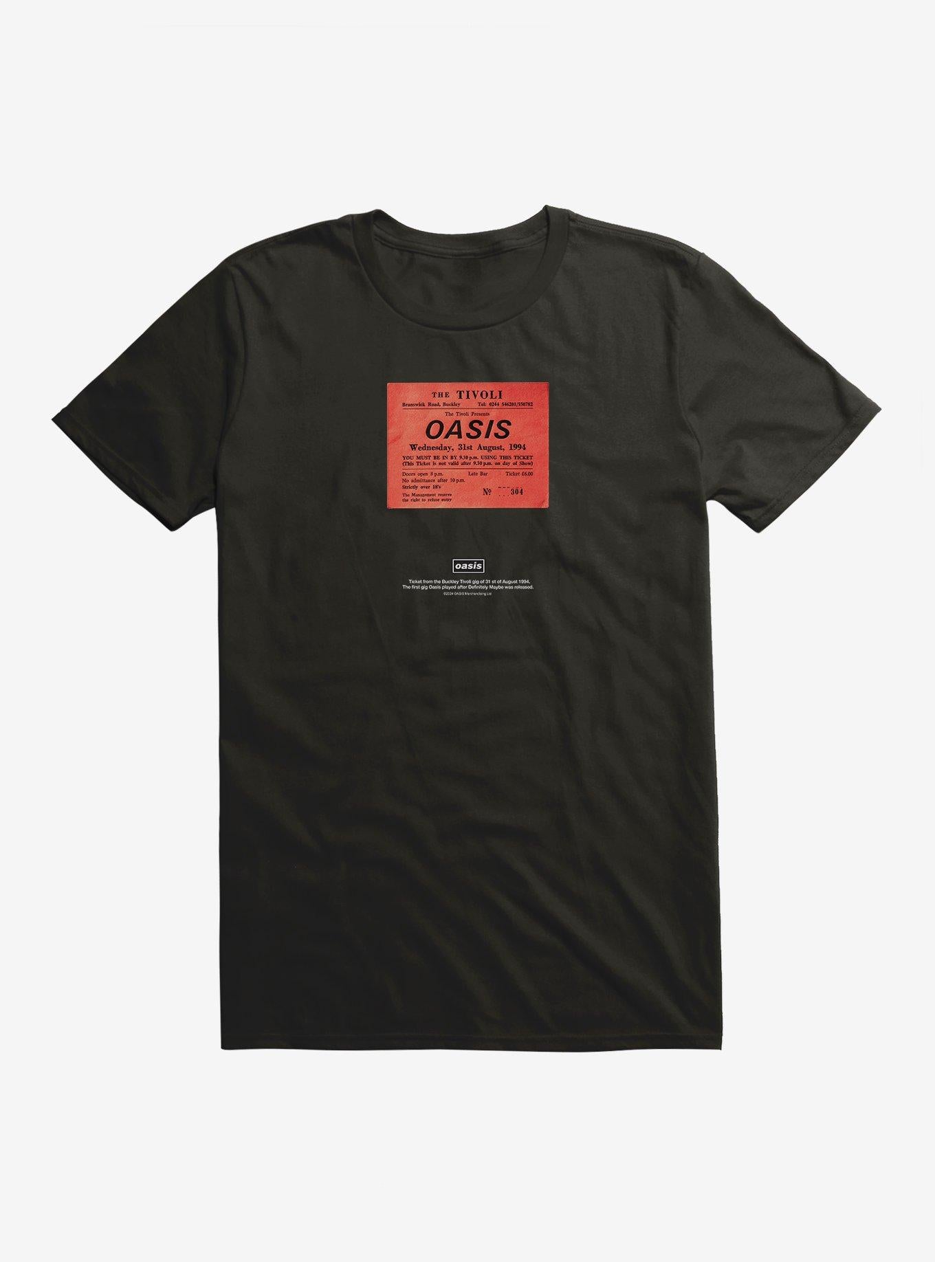 Oasis Tivoli Ticket Stub T-Shirt | Trending Graphic Tee For Fans