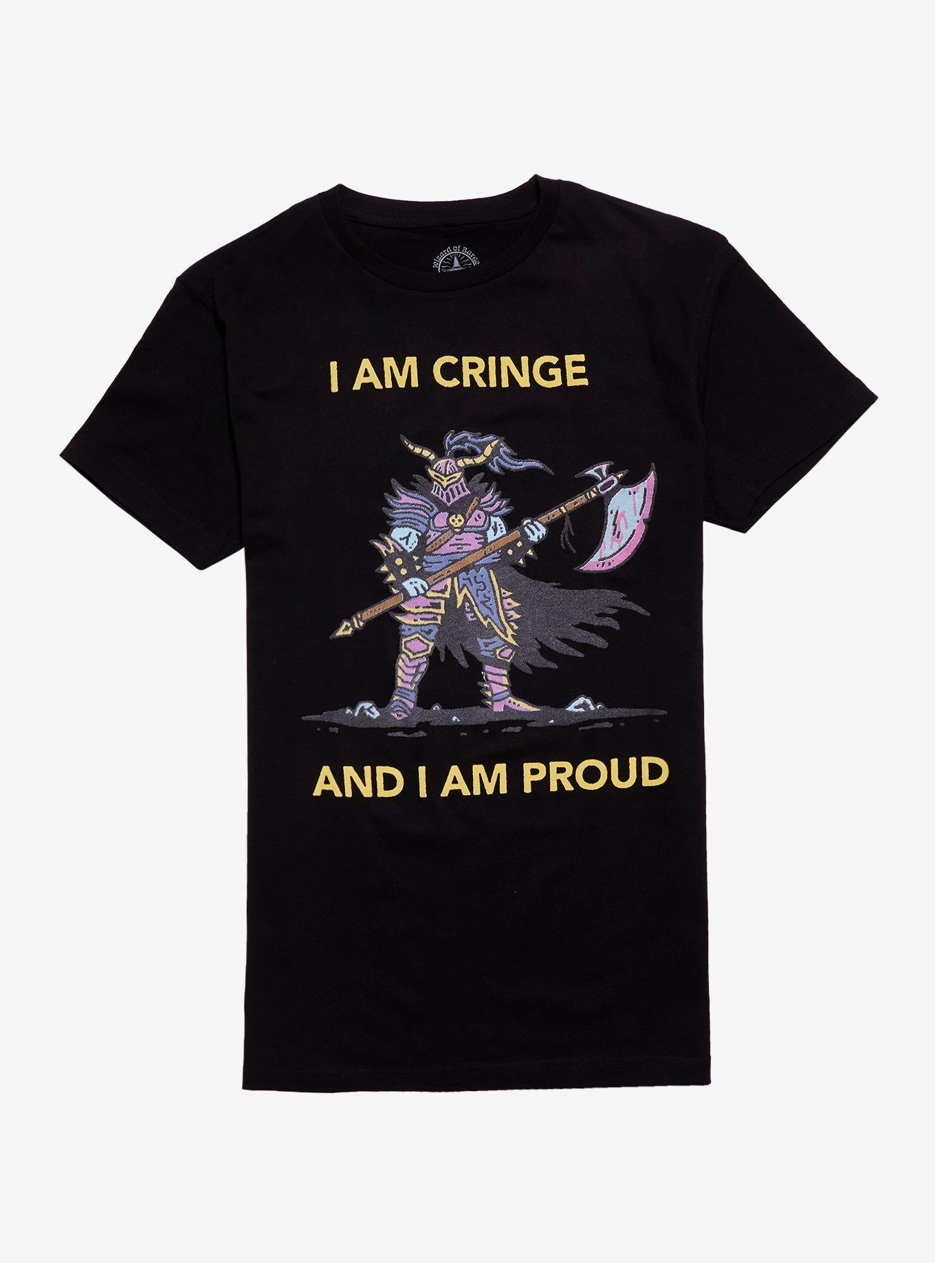 Cringe And Proud By Wizard of Barge T-Shirt | Trending Graphic Tee For Fans